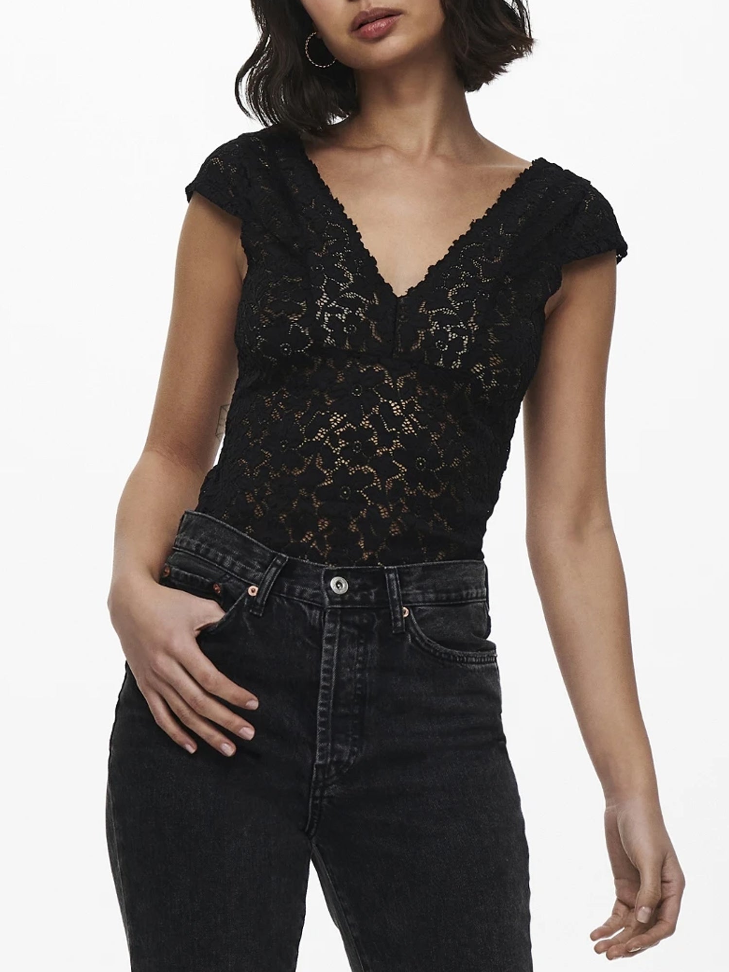 ONLY TOP NEW ALBA IN PIZZO NERO