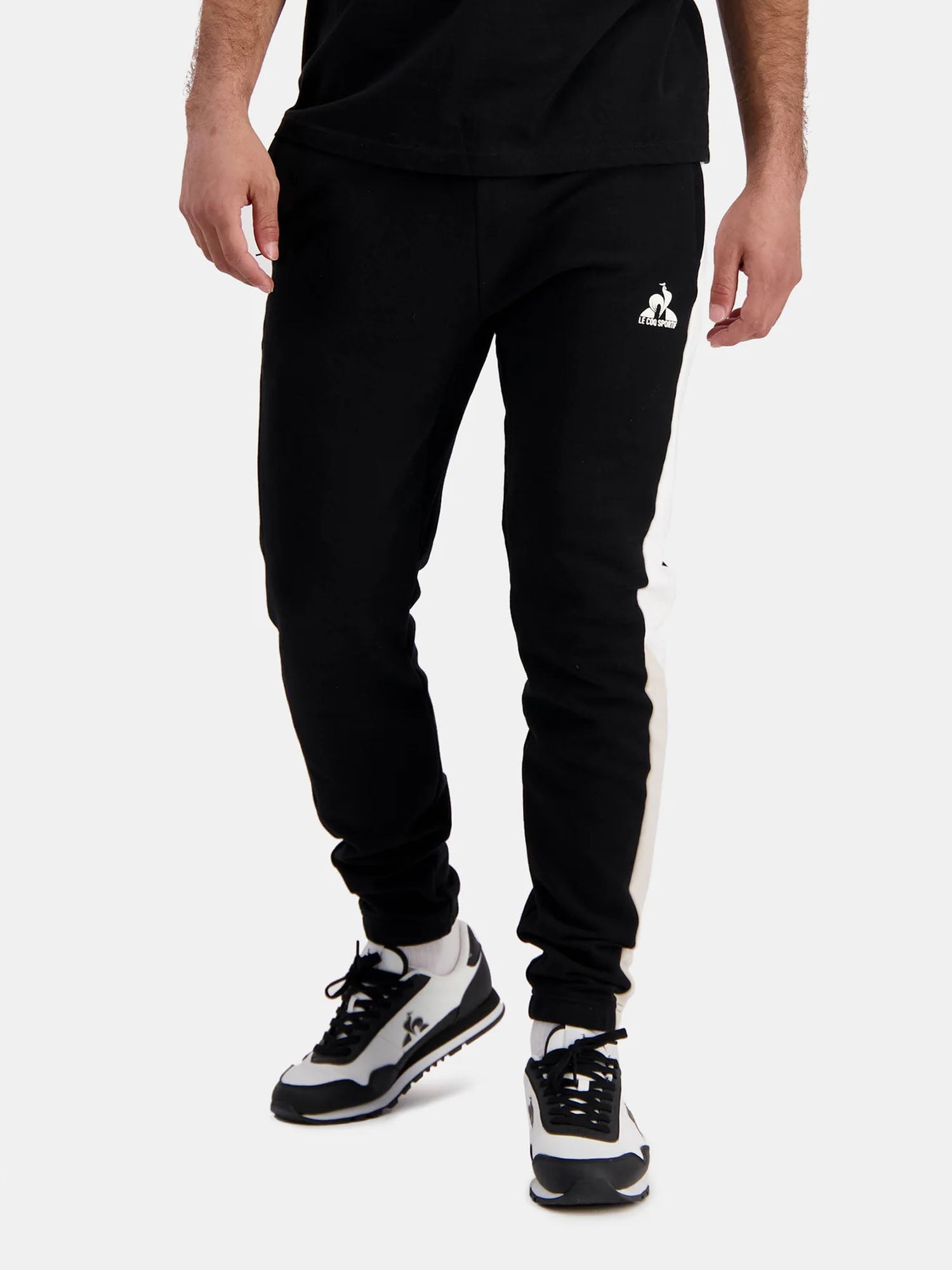 LE COQ SPORTIF PANTALONI SPORTIVI CONTEMPORAIN N°1 NERO