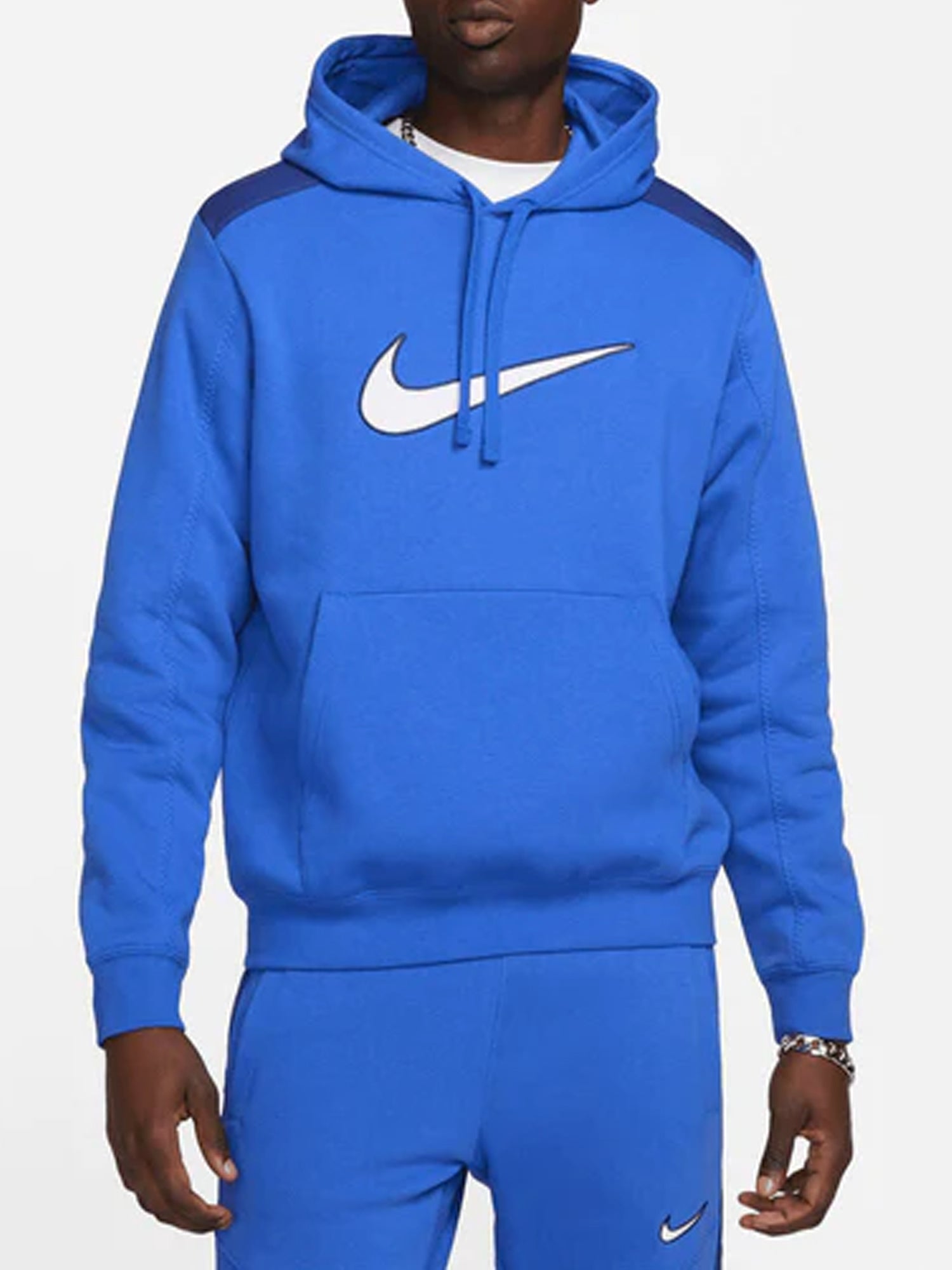 NIKE SPORTSWEAR FELPA CON CAPPUCCIO UOMO BLU ROYAL