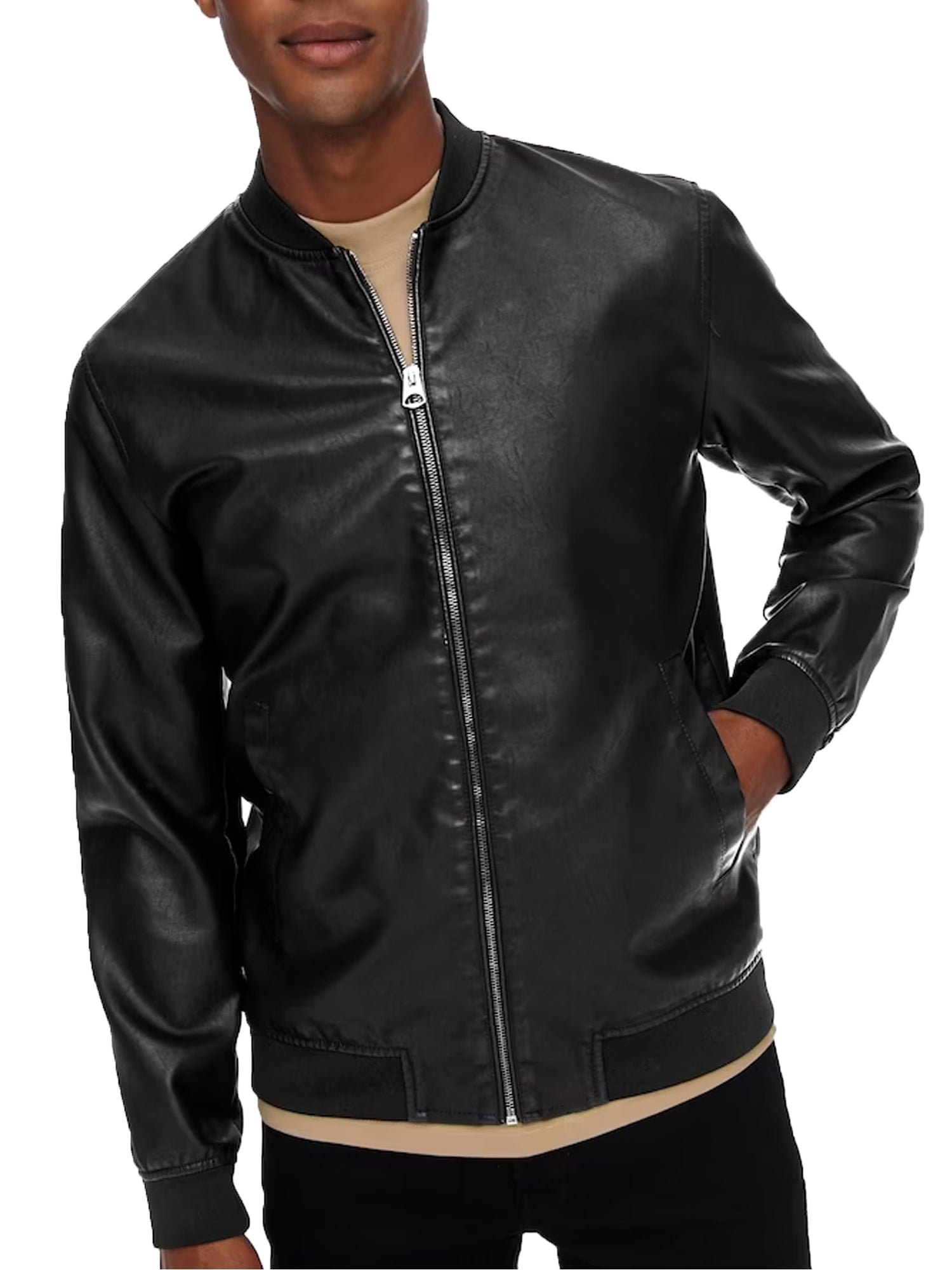 ONLY&SONS GIACCA BIKER ASKEL NERO