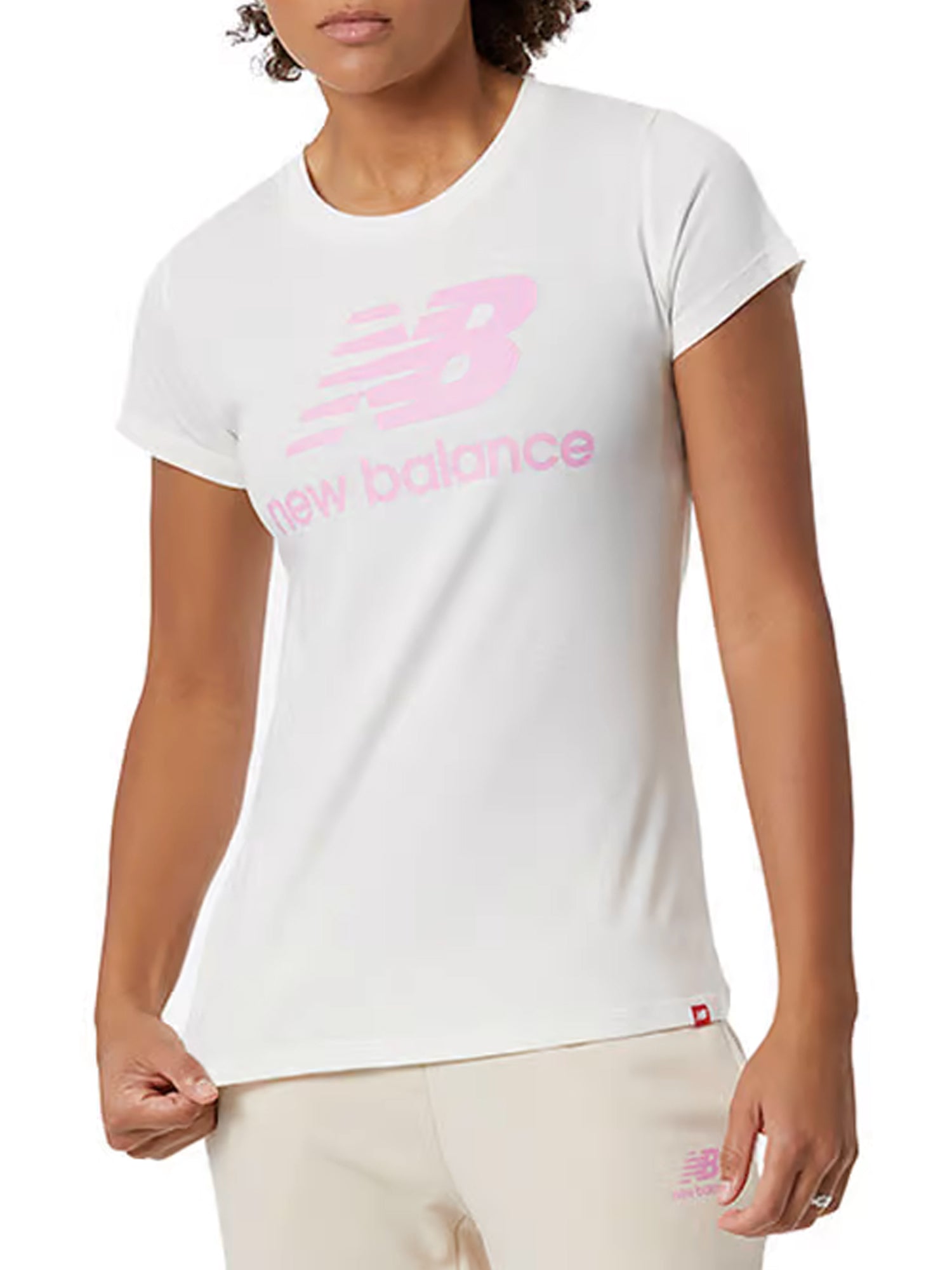 NEW BALANCE T-SHIRT ESSENTIALS BIANCO