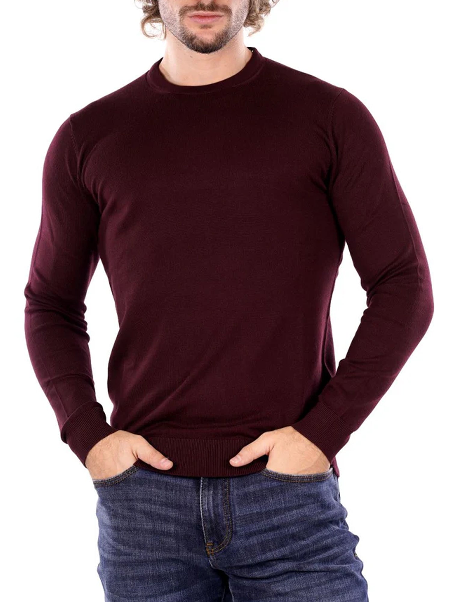 MARKUP MAGLIA GIROCOLLO BORDEAUX