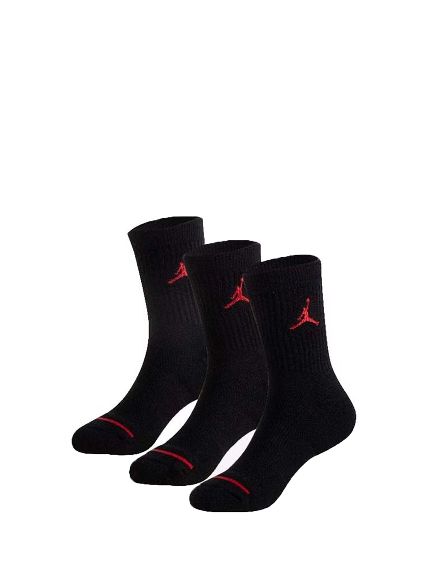 JORDAN CALZE JORDAN JUMPMAN CREW 3 PACK NERO