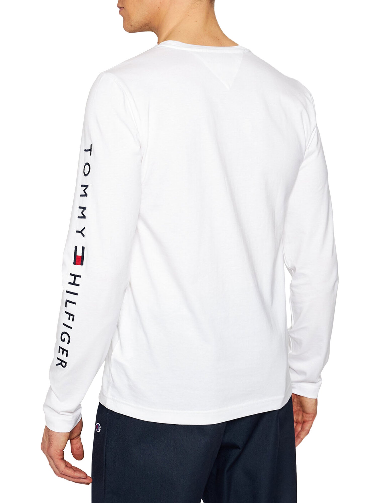 TOMMY HILFIGER T-SHIRT MANICHE LUNGHE BIANCO