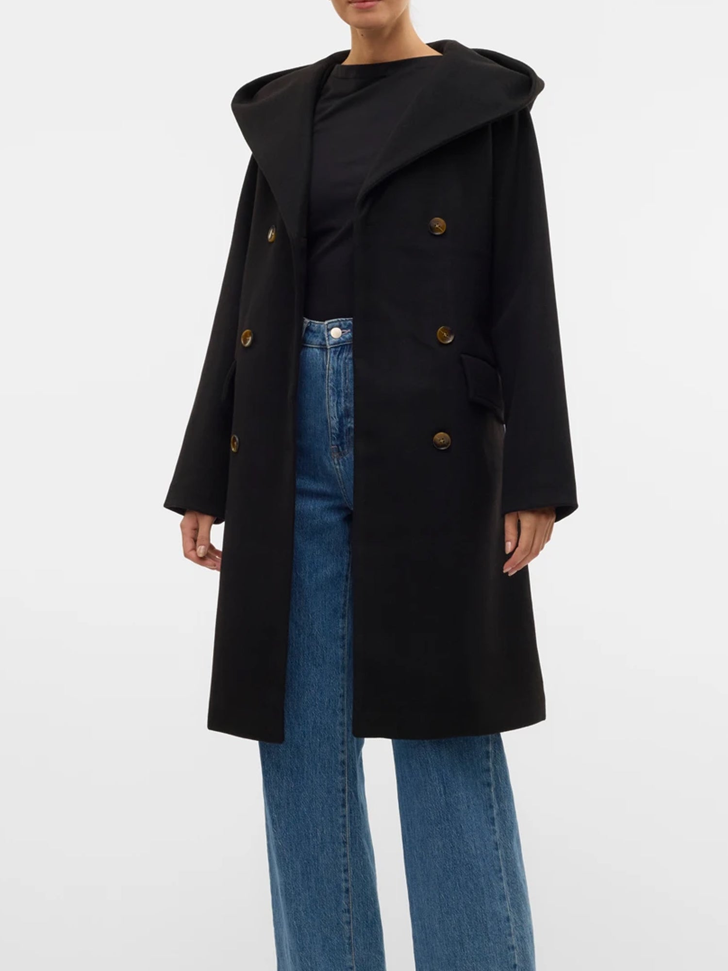 VERO MODA FORTUNECILLE CAPPOTTO NERO