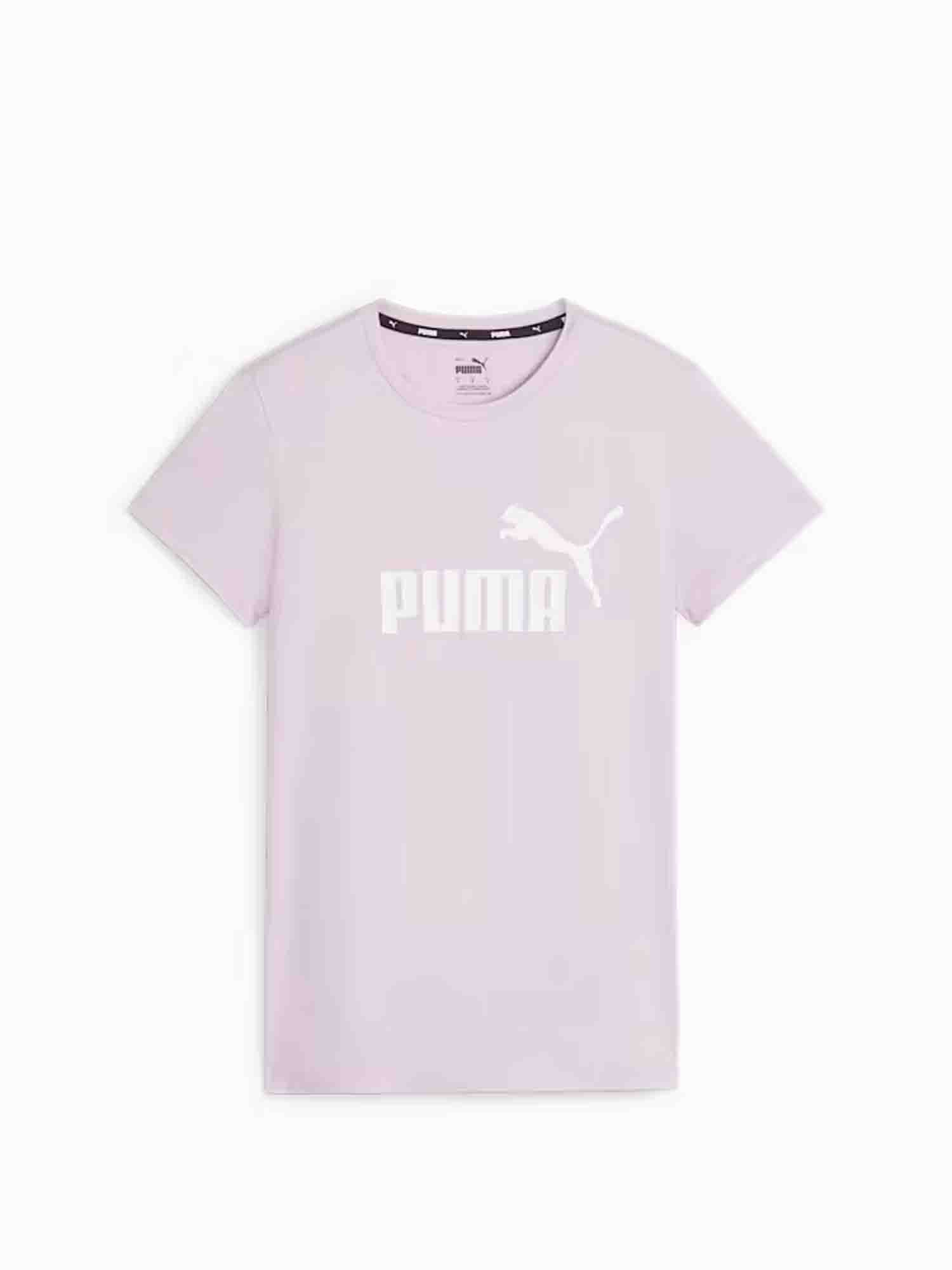 PUMA T-SHIRT CON LOGO ESSENTIALS DONNA GRAPE MIST