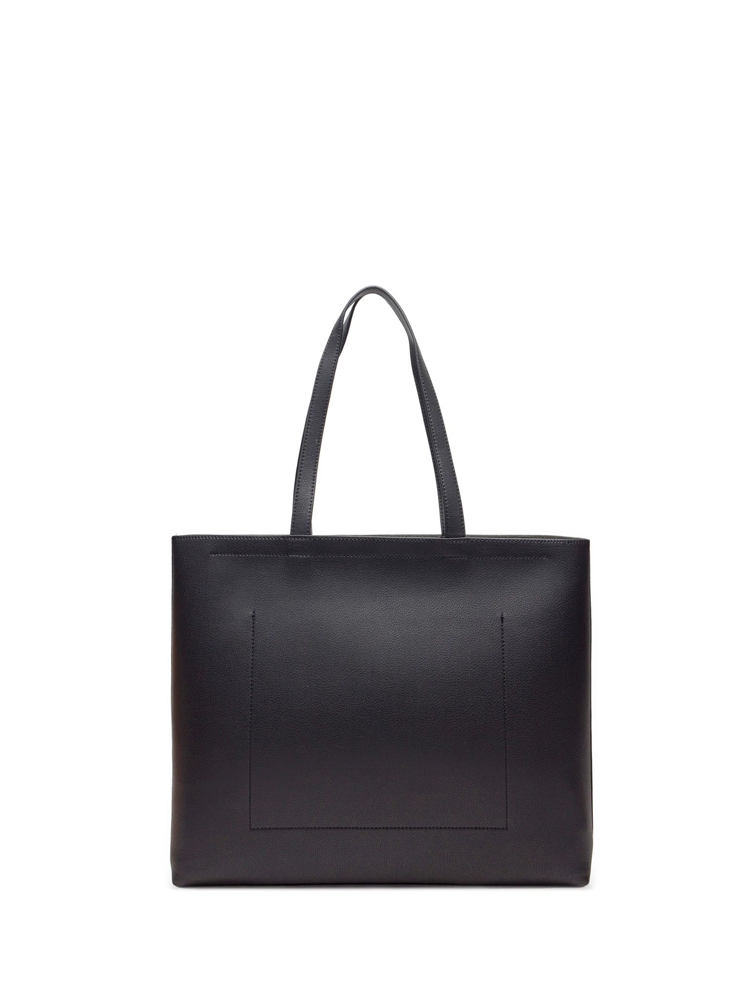 CALVIN KLEIN SLIM TOTE 34 BORSA A MANO NERO