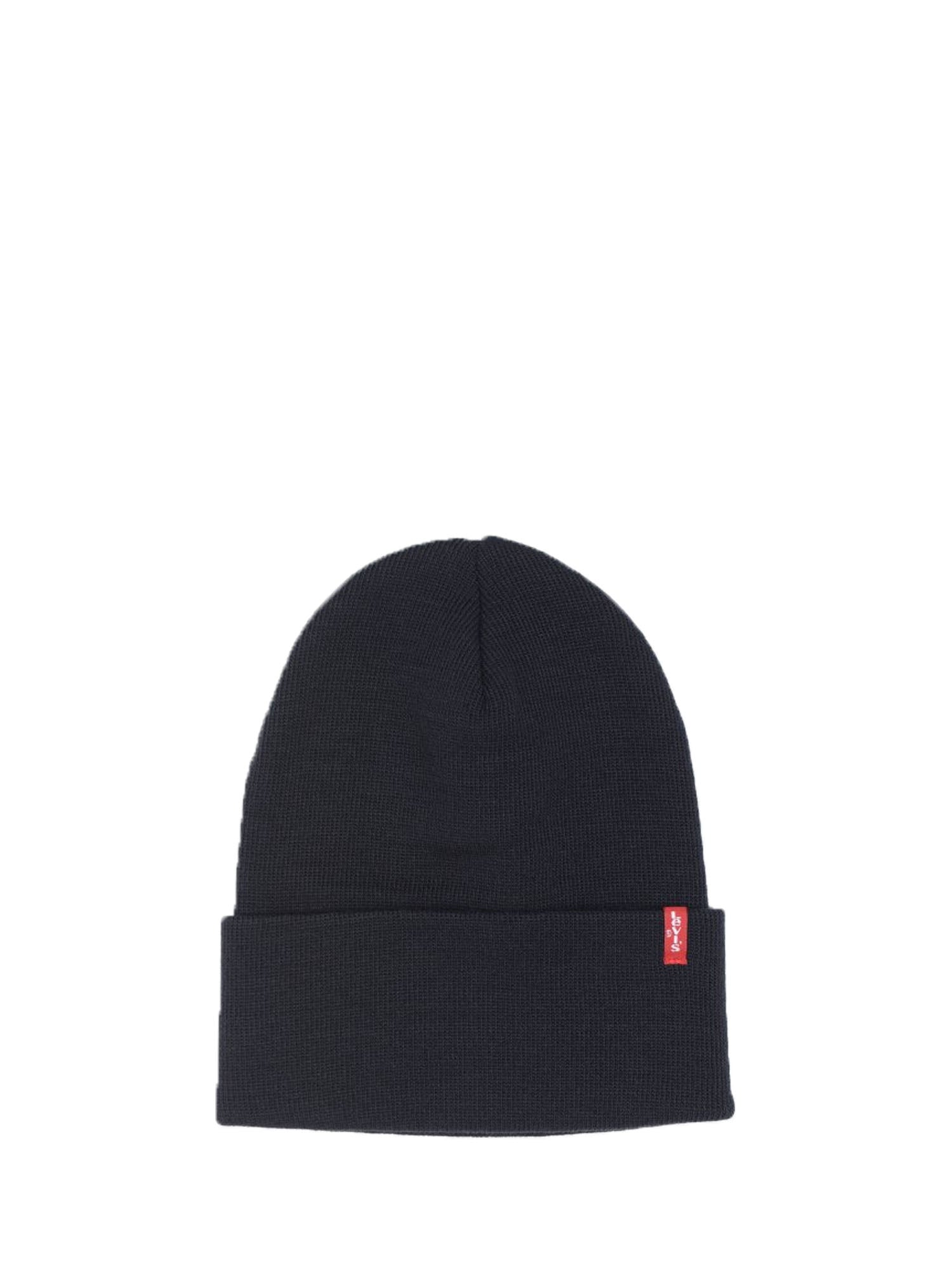 LEVI'S CAPPELLO BEANIE SLOUCHY RED TAB BLU