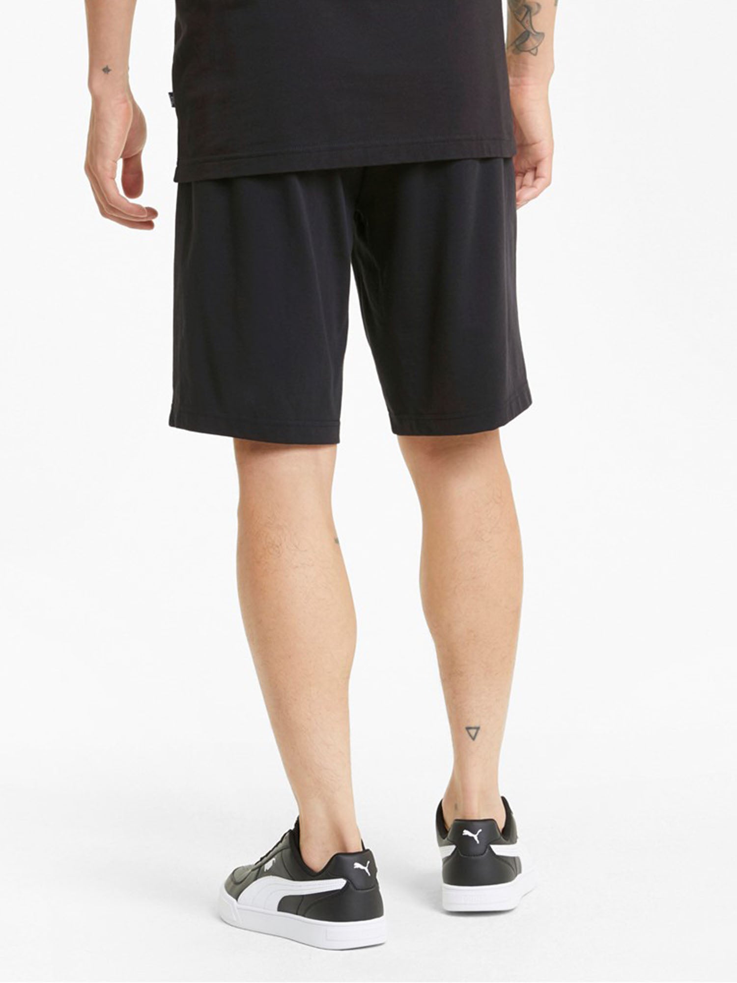 PUMA SHORTS IN JERSEY ESSENTIALS NERO