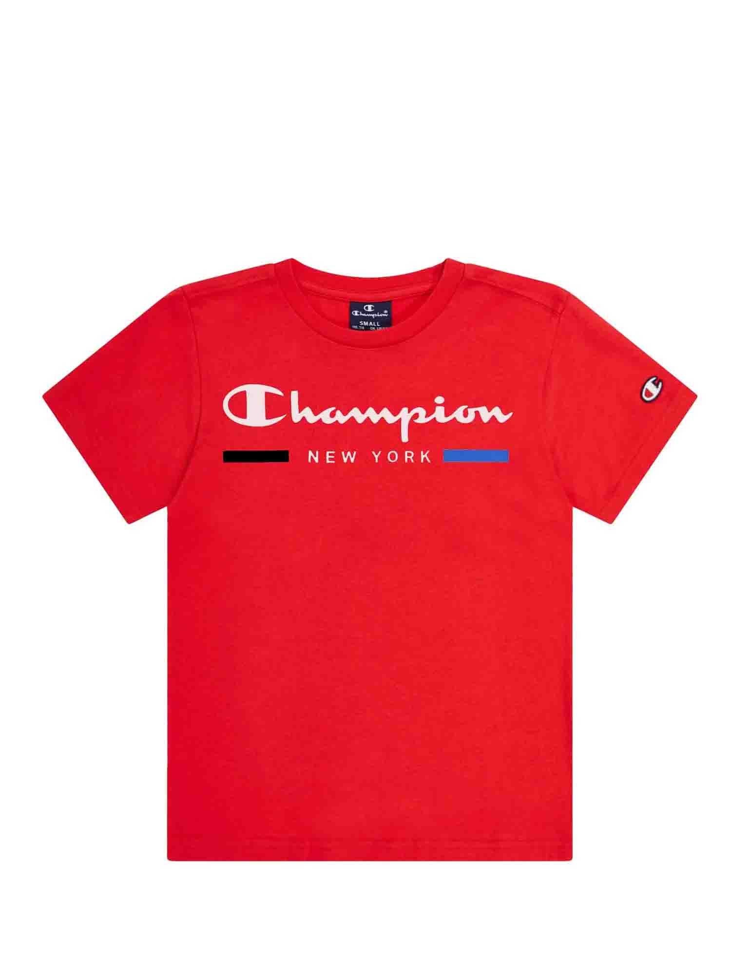 CAMPION T-SHIRT GRAPHIC NEW YORK ROSSO