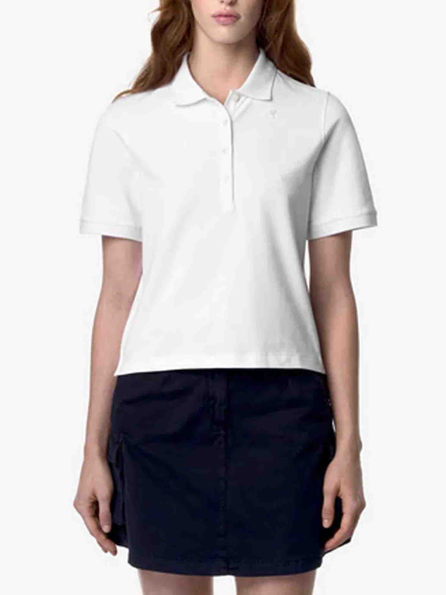 K-WAY LISELLE POLO DONNA BIANCO