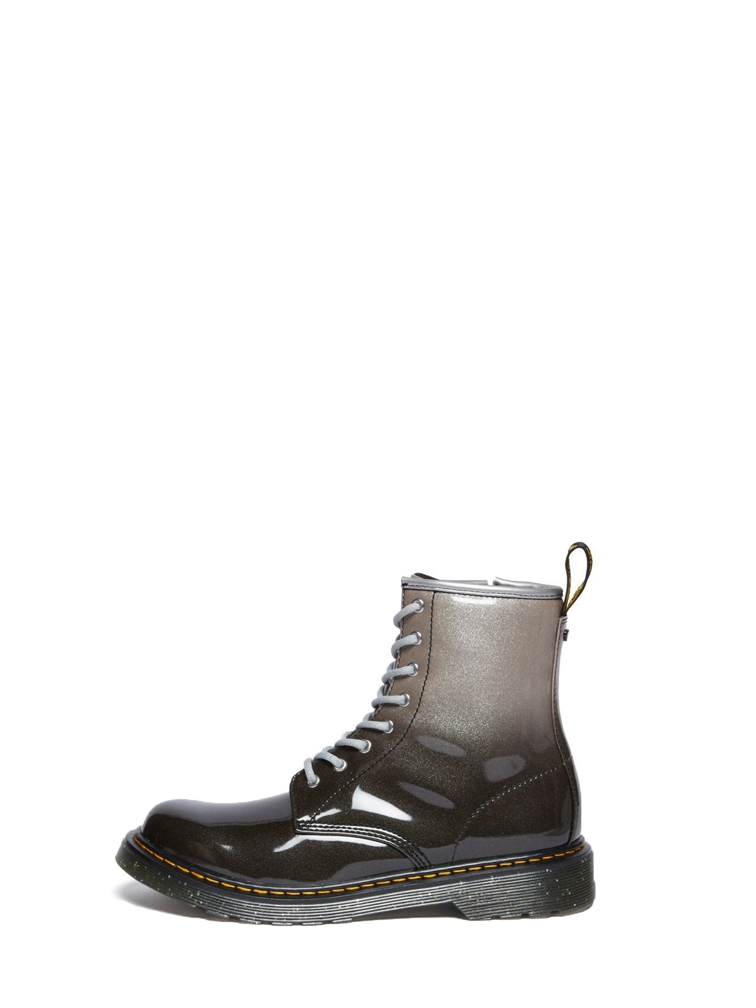 DR. MARTENS ANFIBI 1460 GLITTER Y NERO - ARGENTO