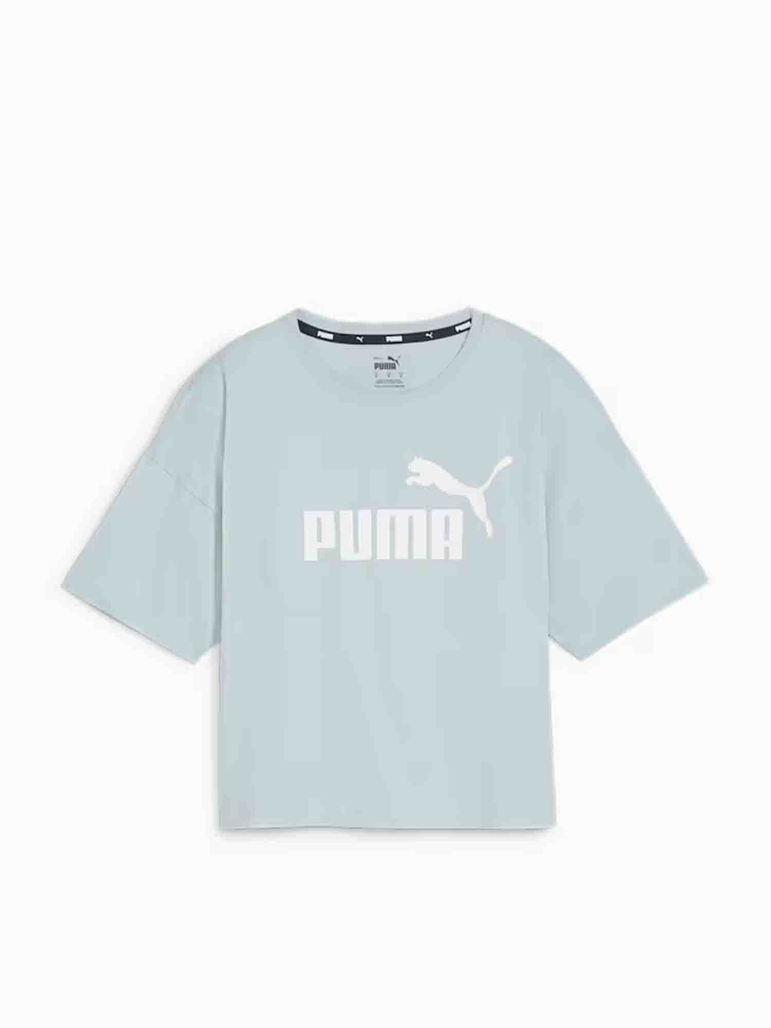 PUMA T-SHIRT CORTA CON LOGO ESSENTIALS TOURQUOISE SURF