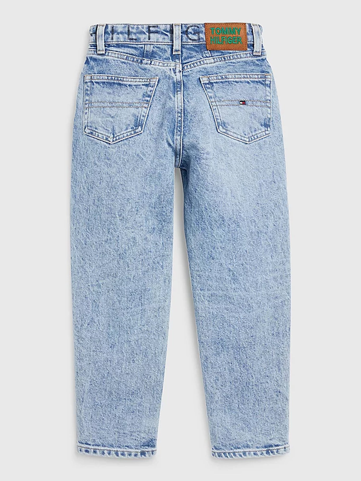 TOMMY HILFIGER JEANS AFFUSOLATI VITA ALTA IN DENIM BLU CHIARO