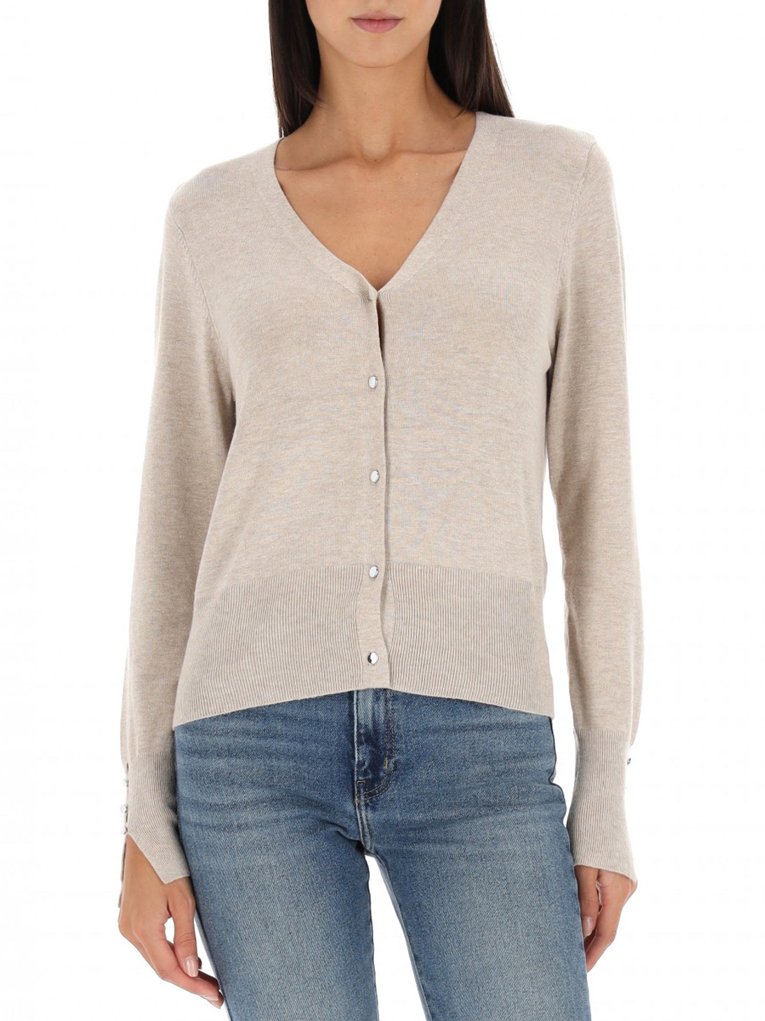 ONLY CARDIGAN VENICE LIFE V-NECK BEIGE