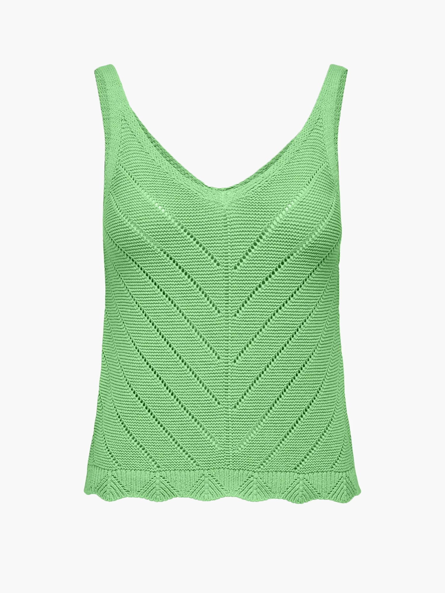 ONLY TOP ROSELIA LAVORATO A MAGLIA VERDE