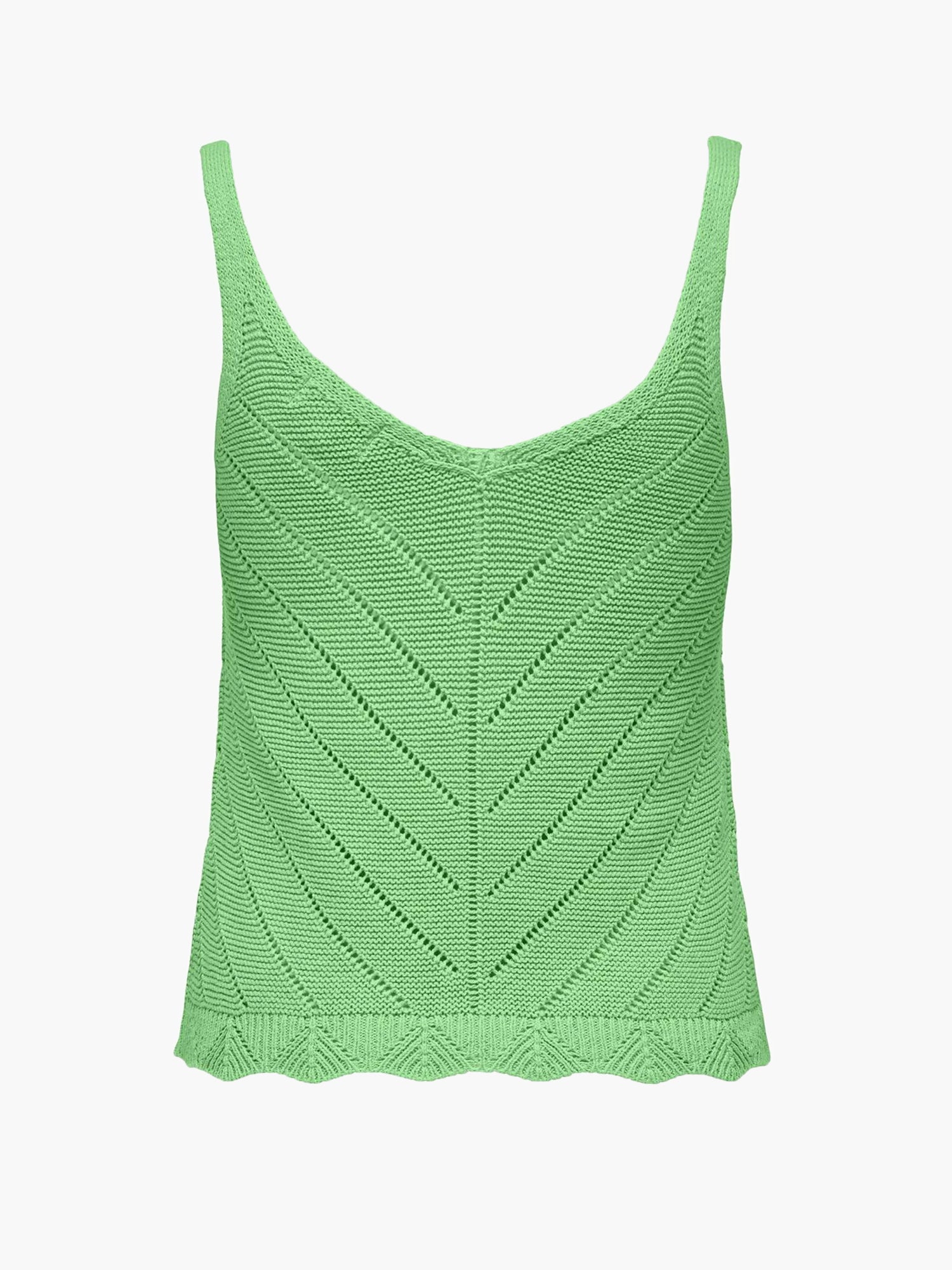 ONLY TOP ROSELIA LAVORATO A MAGLIA VERDE