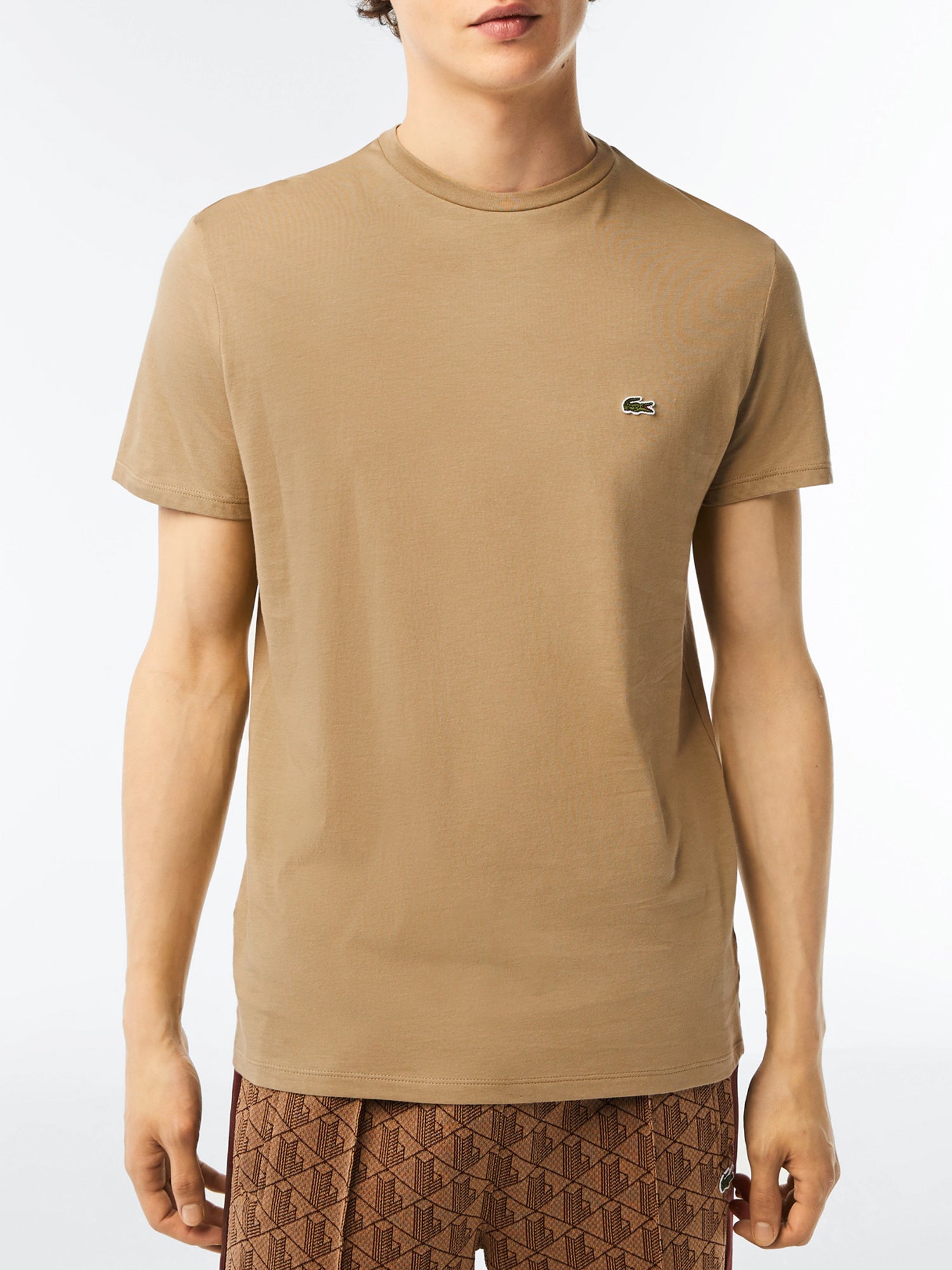 LACOSTE T-SHIRT TAGLIO CLASSICO BEIGE