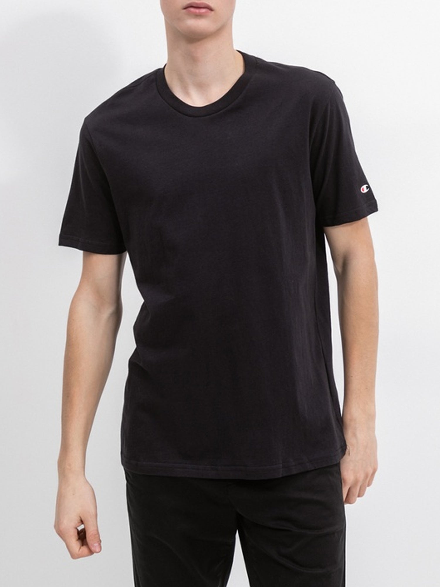 CHAMPION T-SHIRT MANICHE CORTE NERO