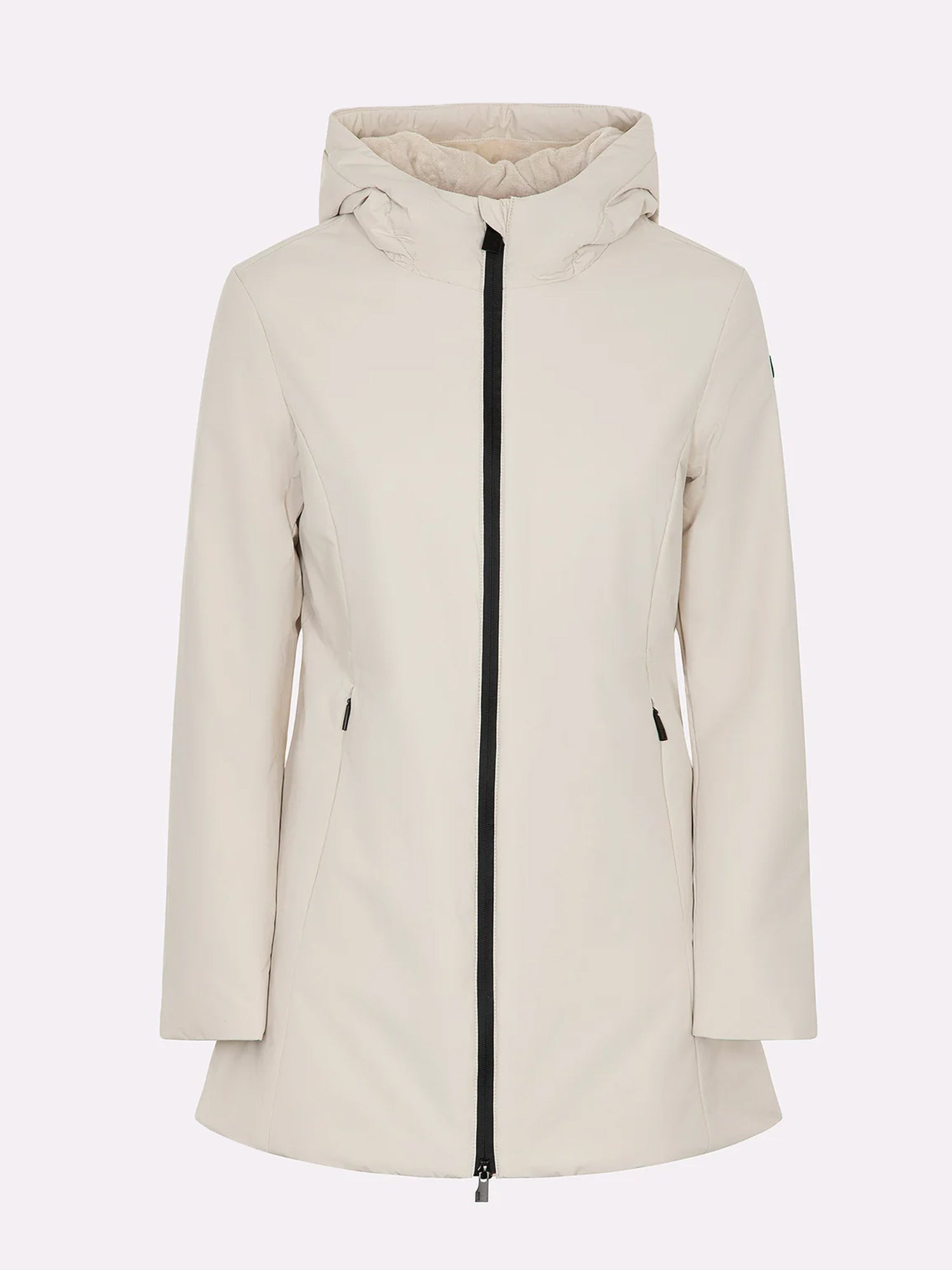 SUNS PARKA MEDIO-LUNGO AURELIA LONG VELOUR BEIGE