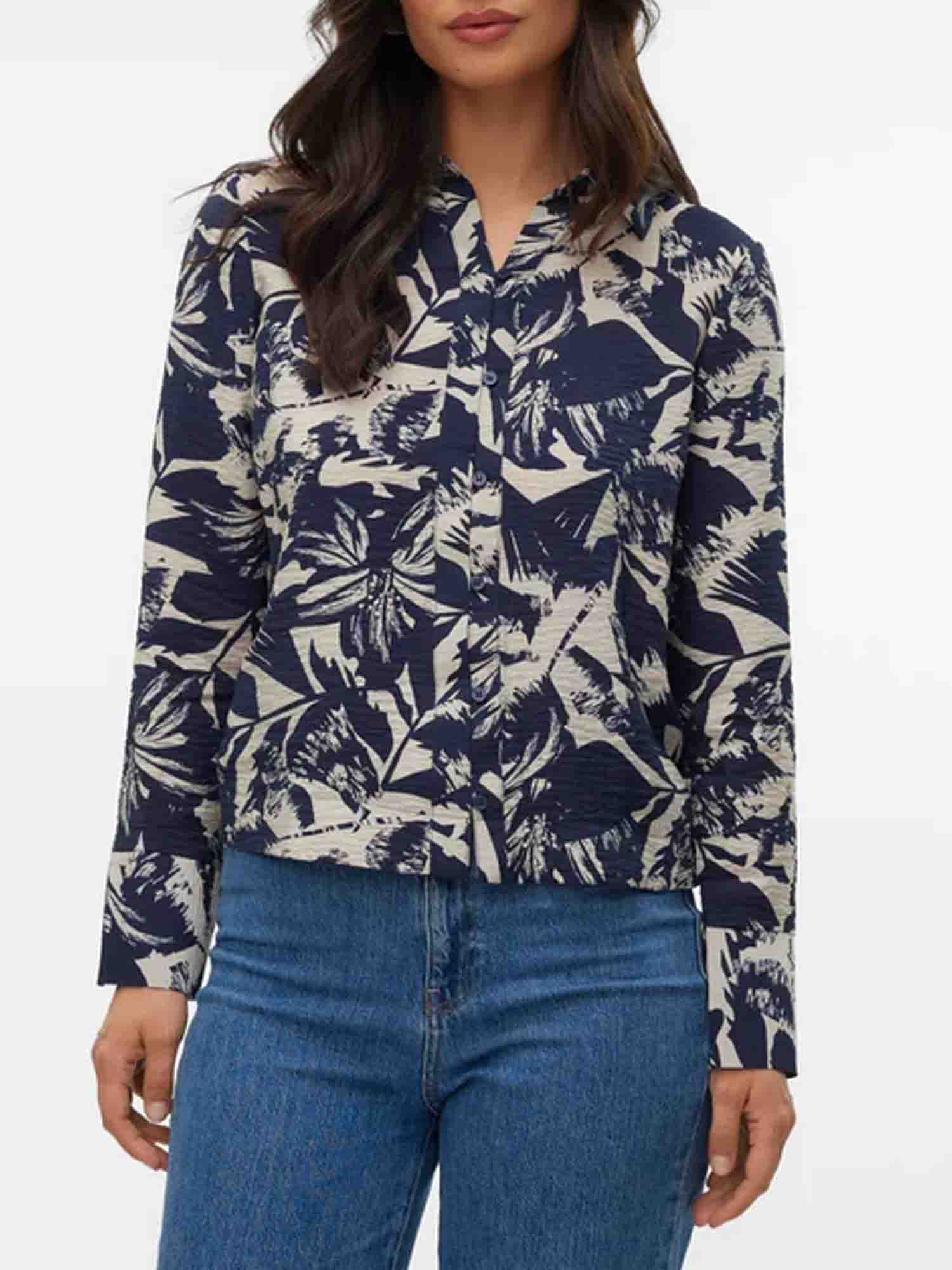 VERO MODA JOSIE CAMICIA FANTASIA NAVY BLAZER