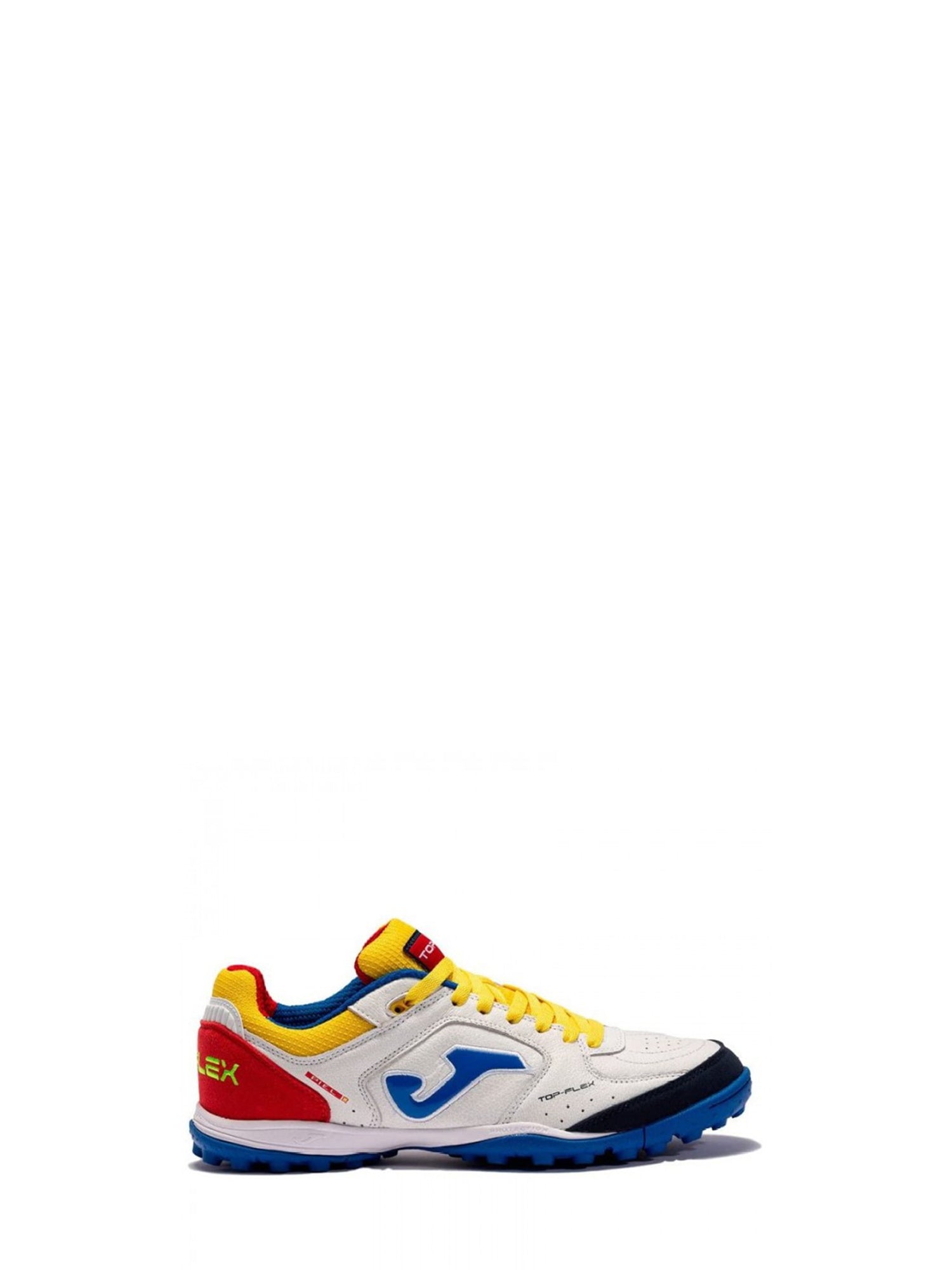 JOMA SCARPA DA CALCETTO TOP FLEX 2216 BIANCO-BLU-ROSSO-GIALLO