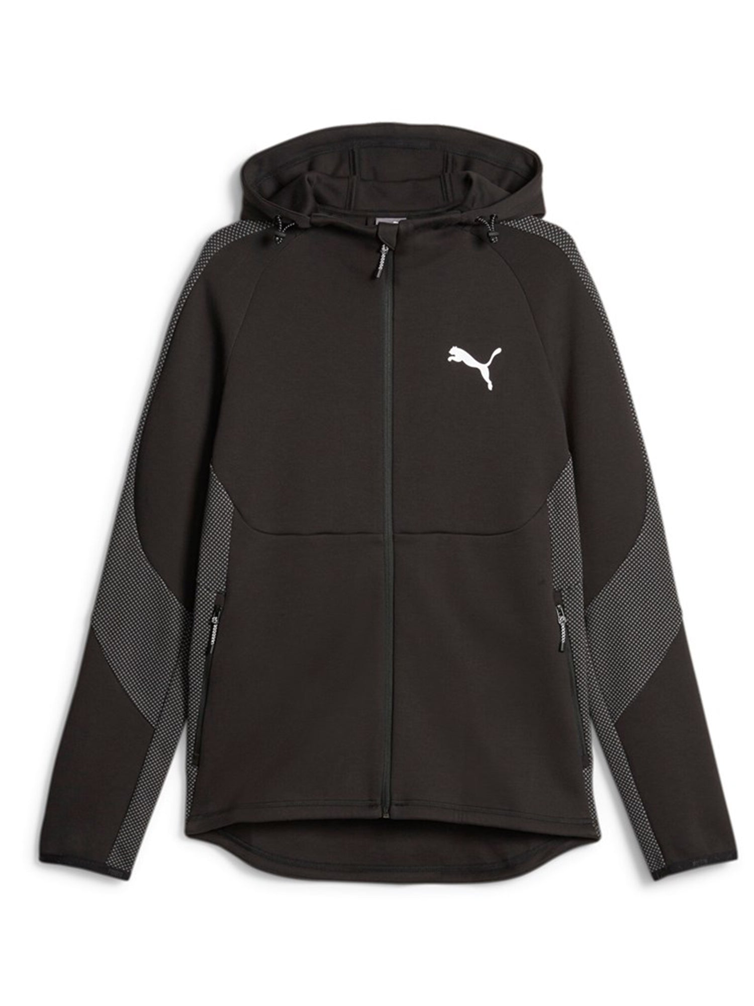 PUMA FELPA FULL ZIP EVOSTRIPE NERO