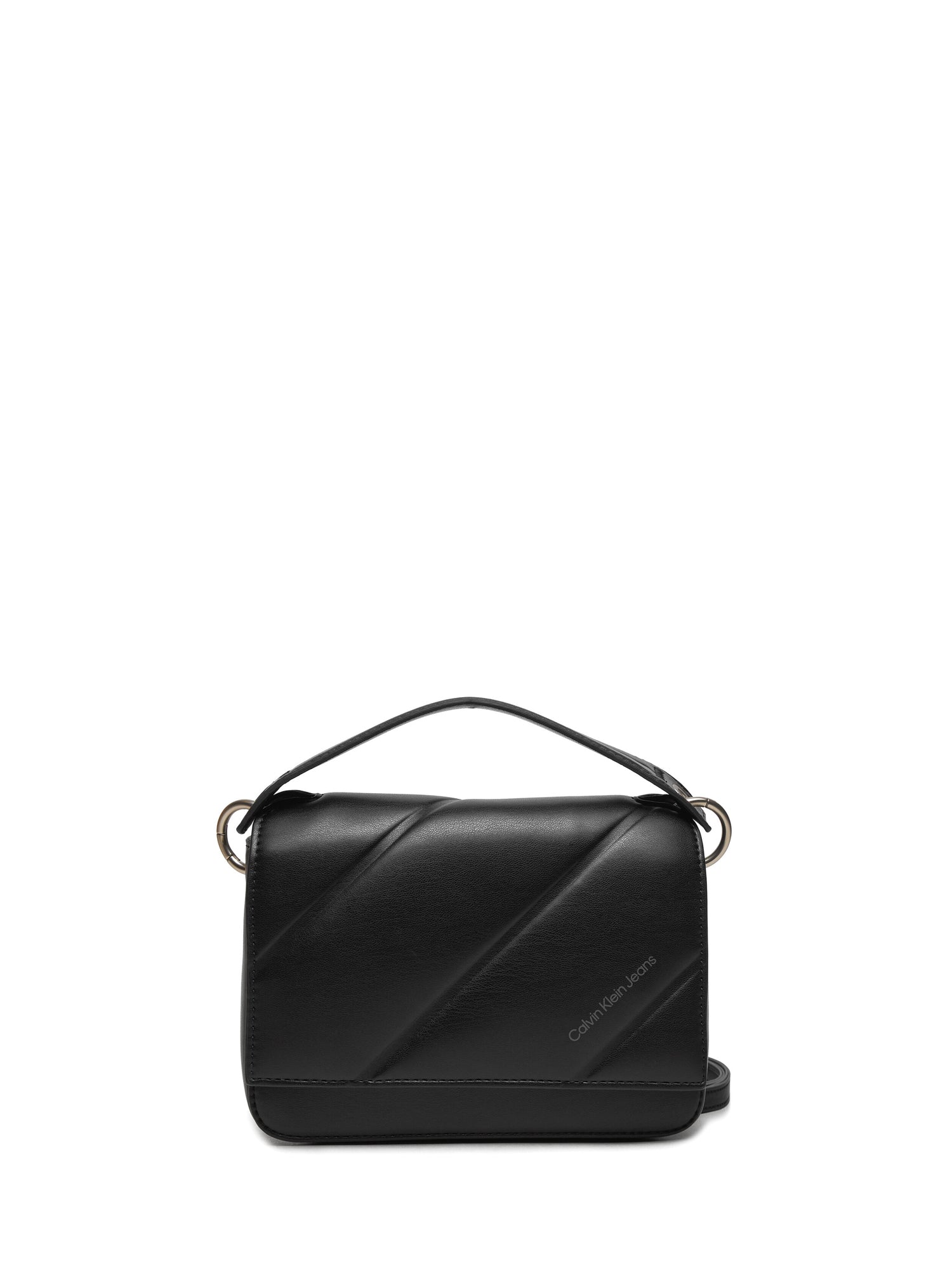 CALVIN KLEIN QUILTED BOXY BORSA A TRACOLLA NERO