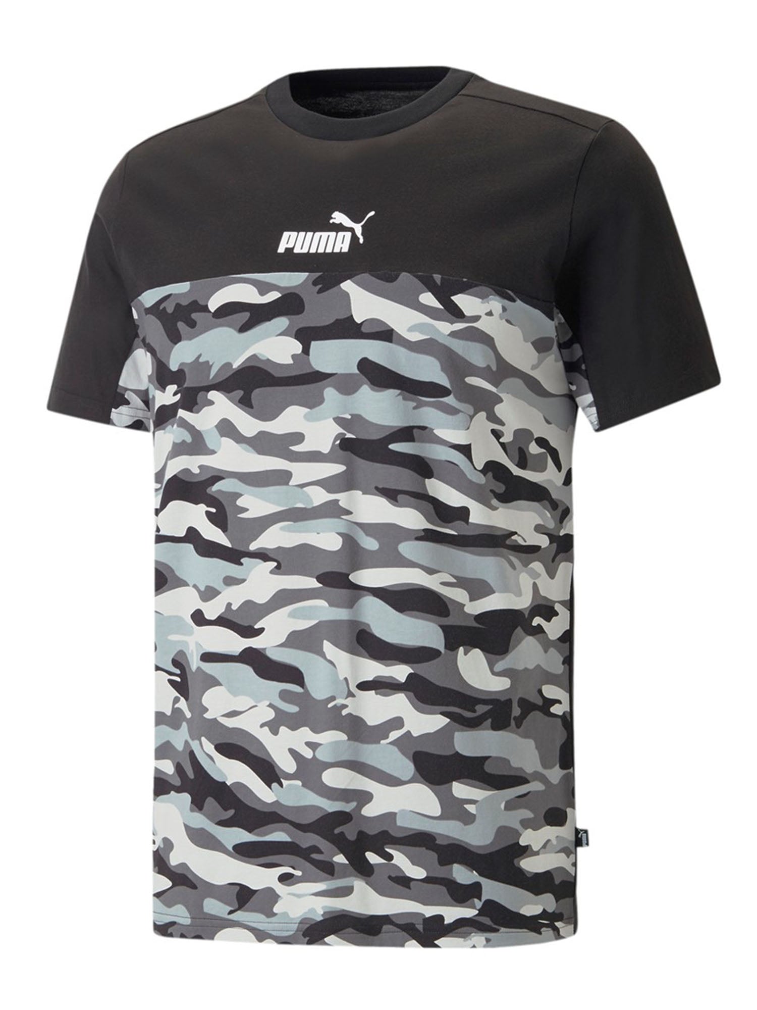 PUMA T-SHIRT ESS BLOCK CAMO NERO