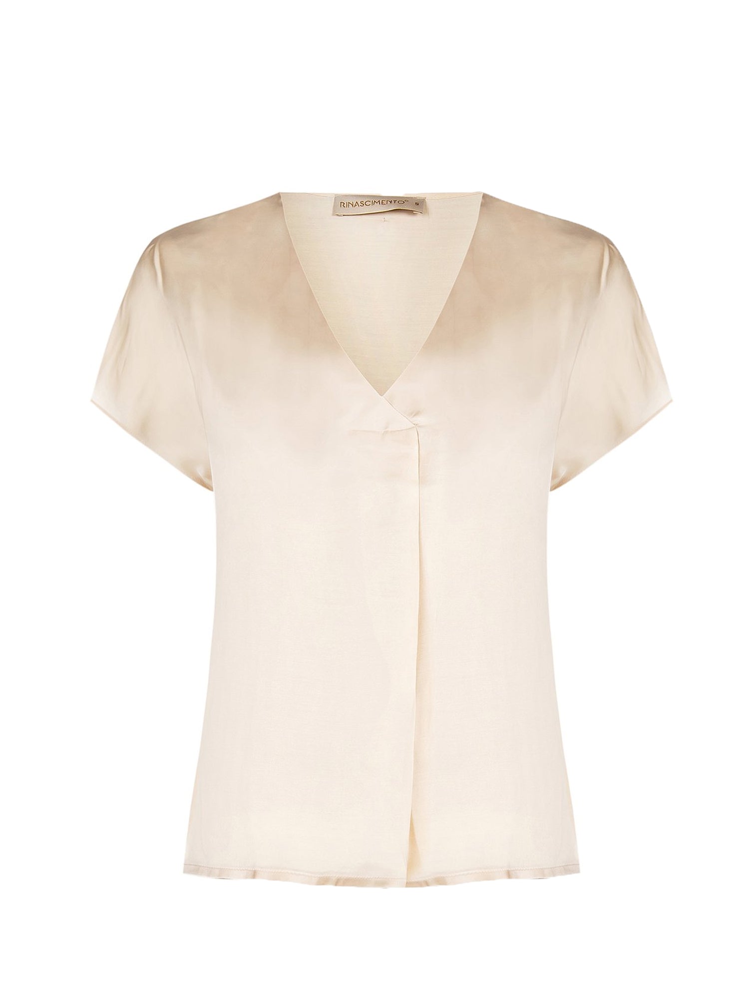 RINASCIMENTO T-SHIRT IN RASO BEIGE