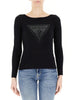 guess-t-shirt-maniche-lunghe-triangle-logo-eliza-nero