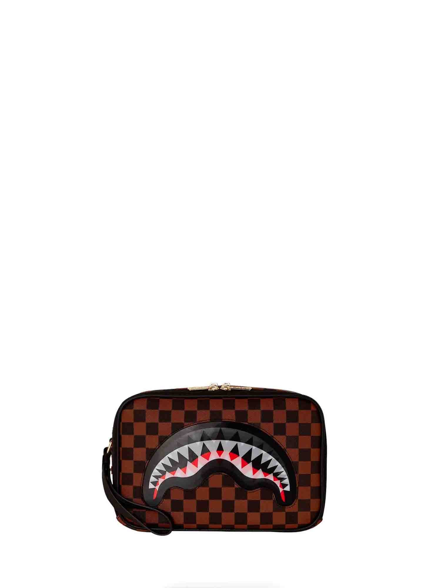 SPRAYGROUND SHARK IN PARIS LENTICULAR CHOMP BEAUTY MARRONE