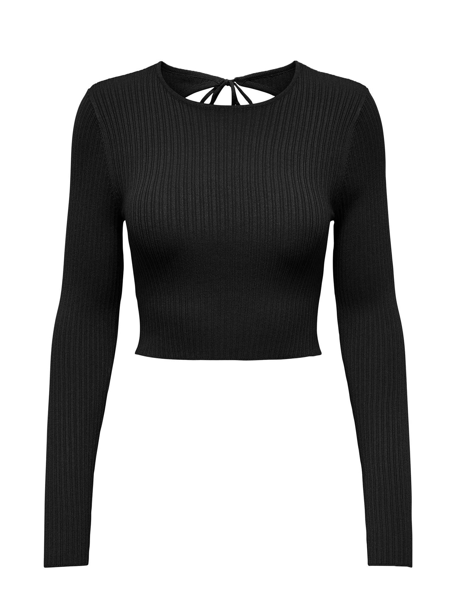 ONLY MAGLIA MEDDI CROP NERO