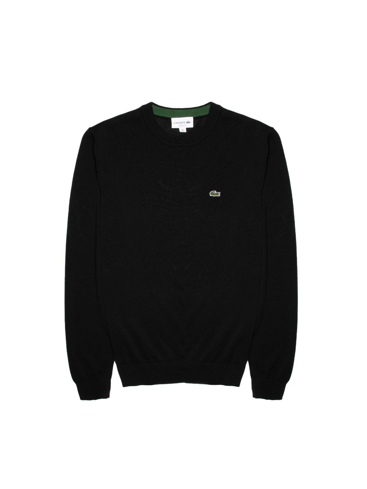 LACOSTE PULLOVER GIROCOLLO NERO