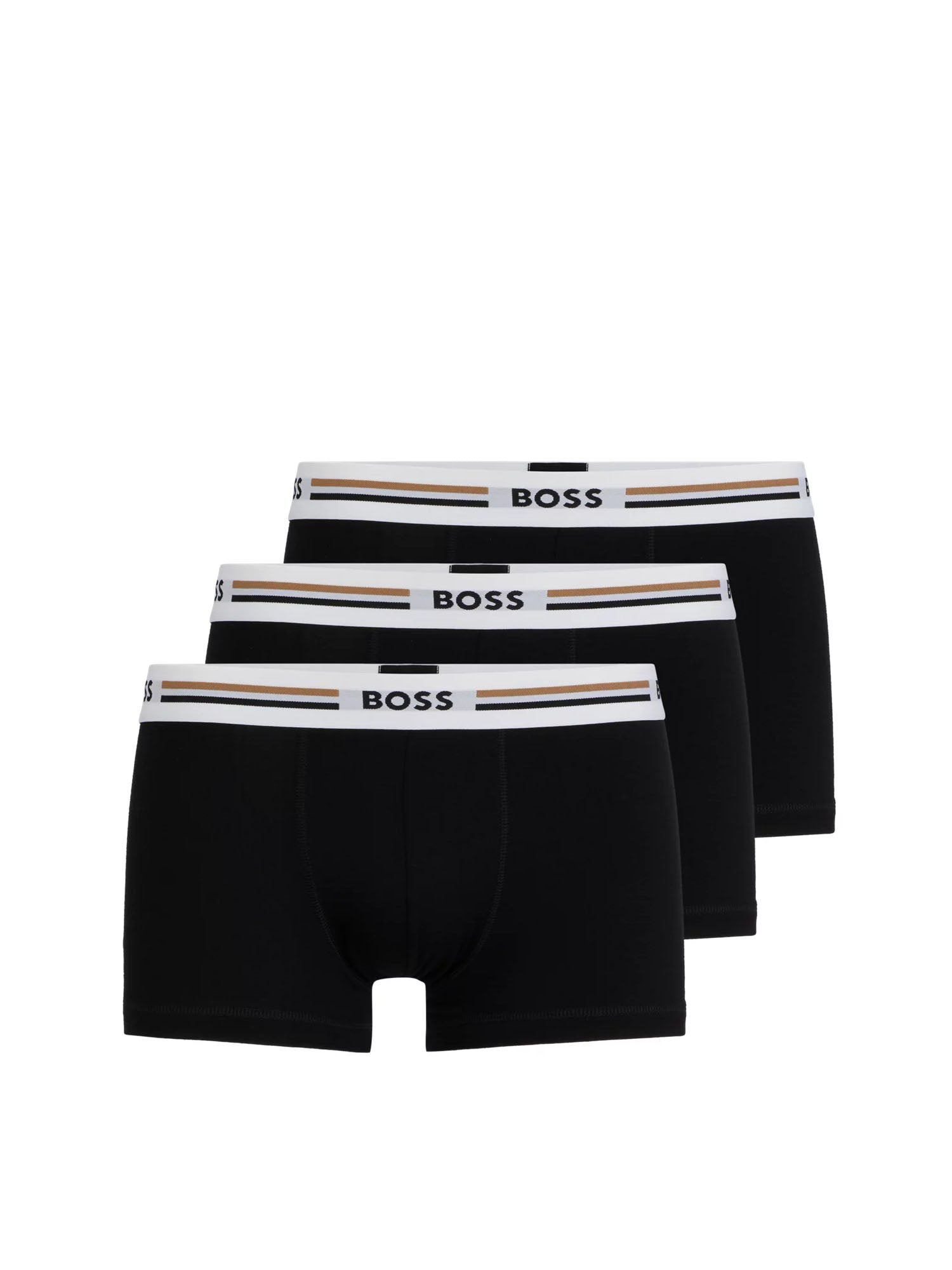 HUGO BOSS SET 3 BOXER CORTI NERO