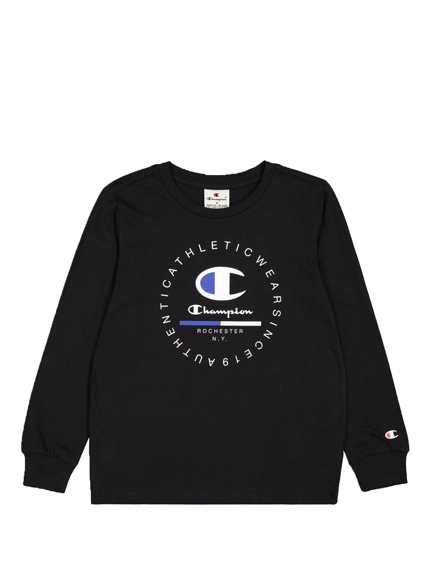 CHAMPION T-SHIRT A MANICA LUNGA NERO