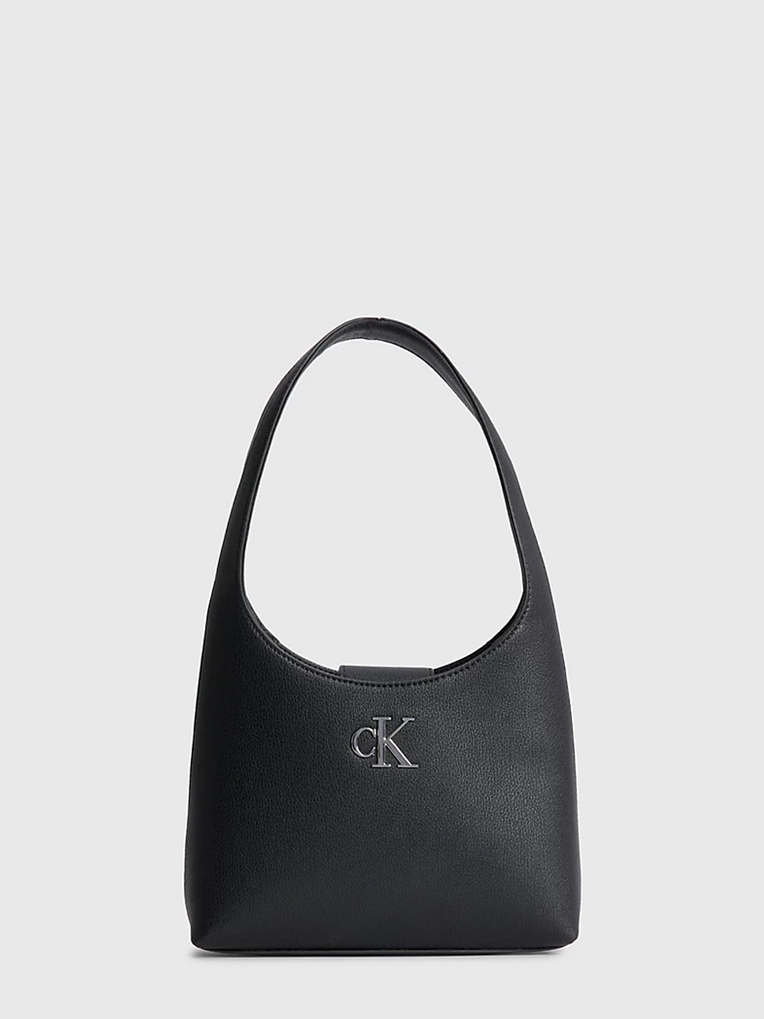 CALVIN KLEIN ACCESSORIES BORSA A MANO MINIMAL MONOGRAM SHOULDER NERO