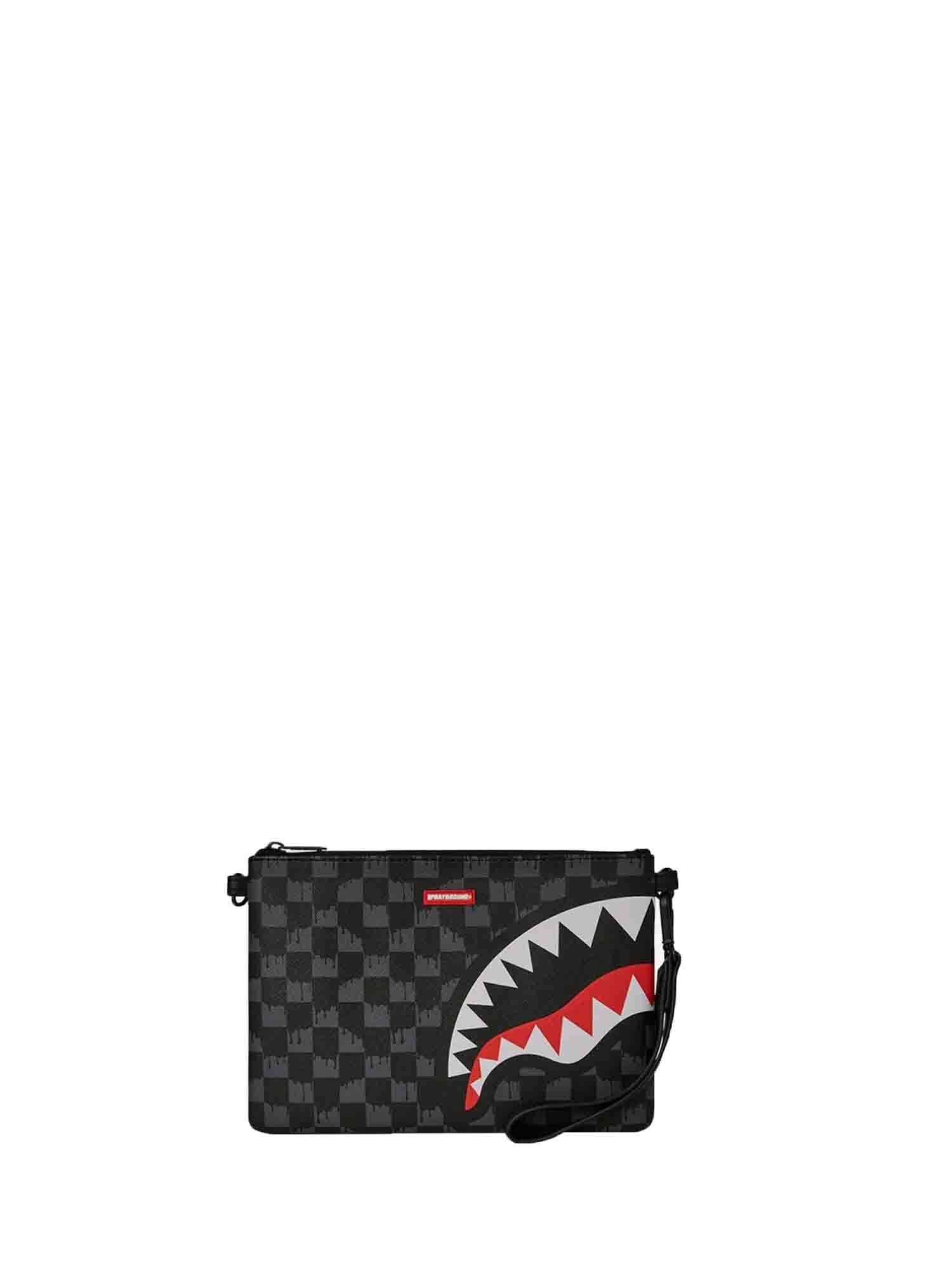 SPRAYGROUND DRIP CHECK CROSSOVER CLUCH NERO