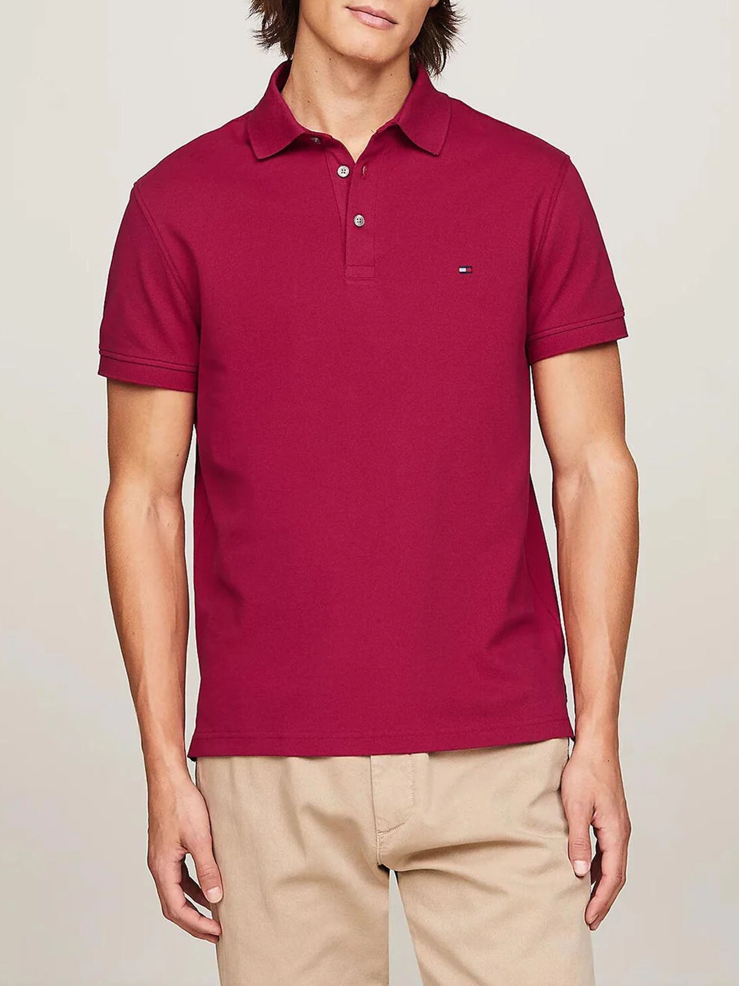 TOMMY HILFIGER POLO 1985 REGULAR FIT BORDEAUX