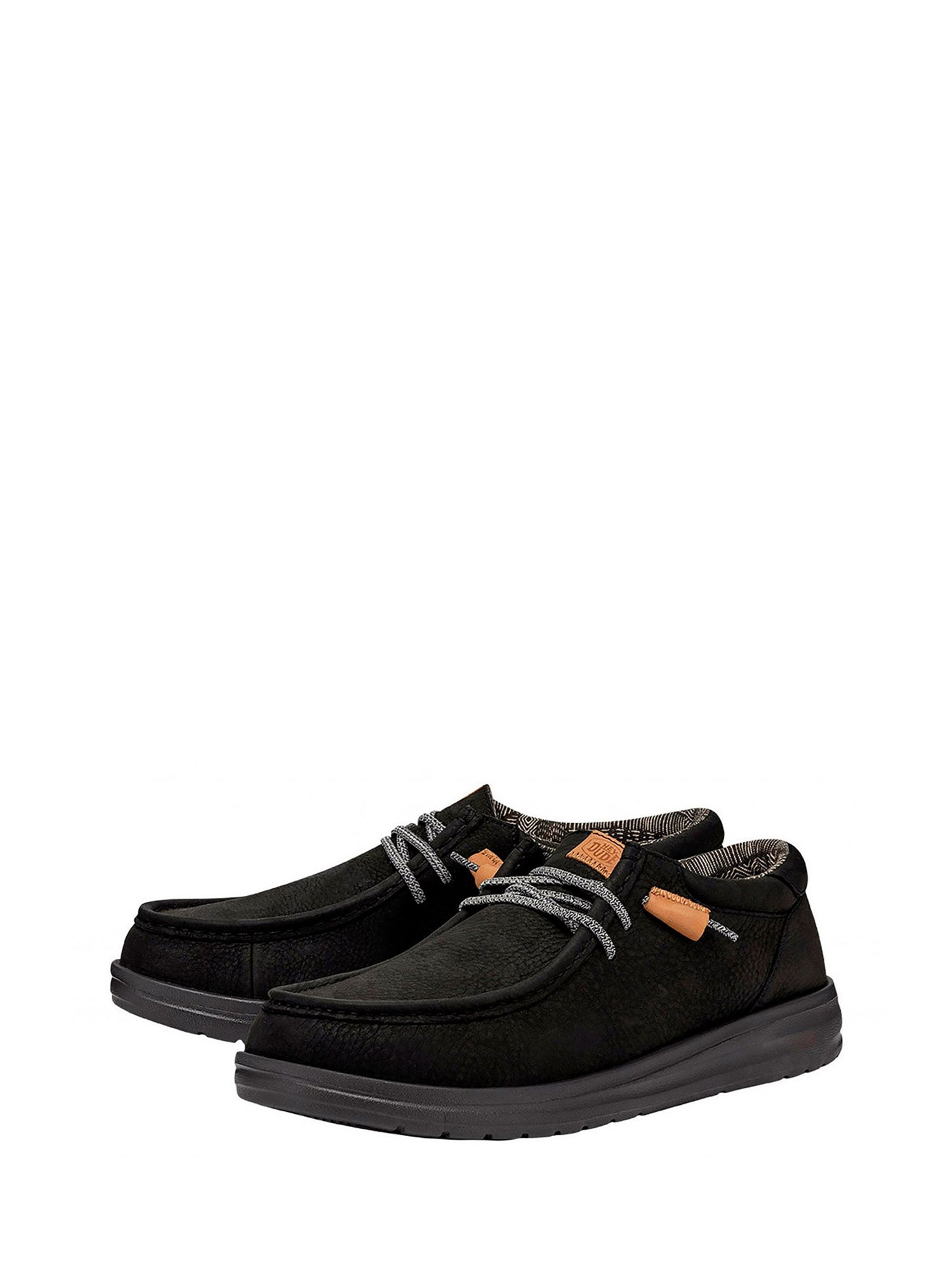 HEYDUDE WALLY GRIP MOCASSINO IN PELLE NERO