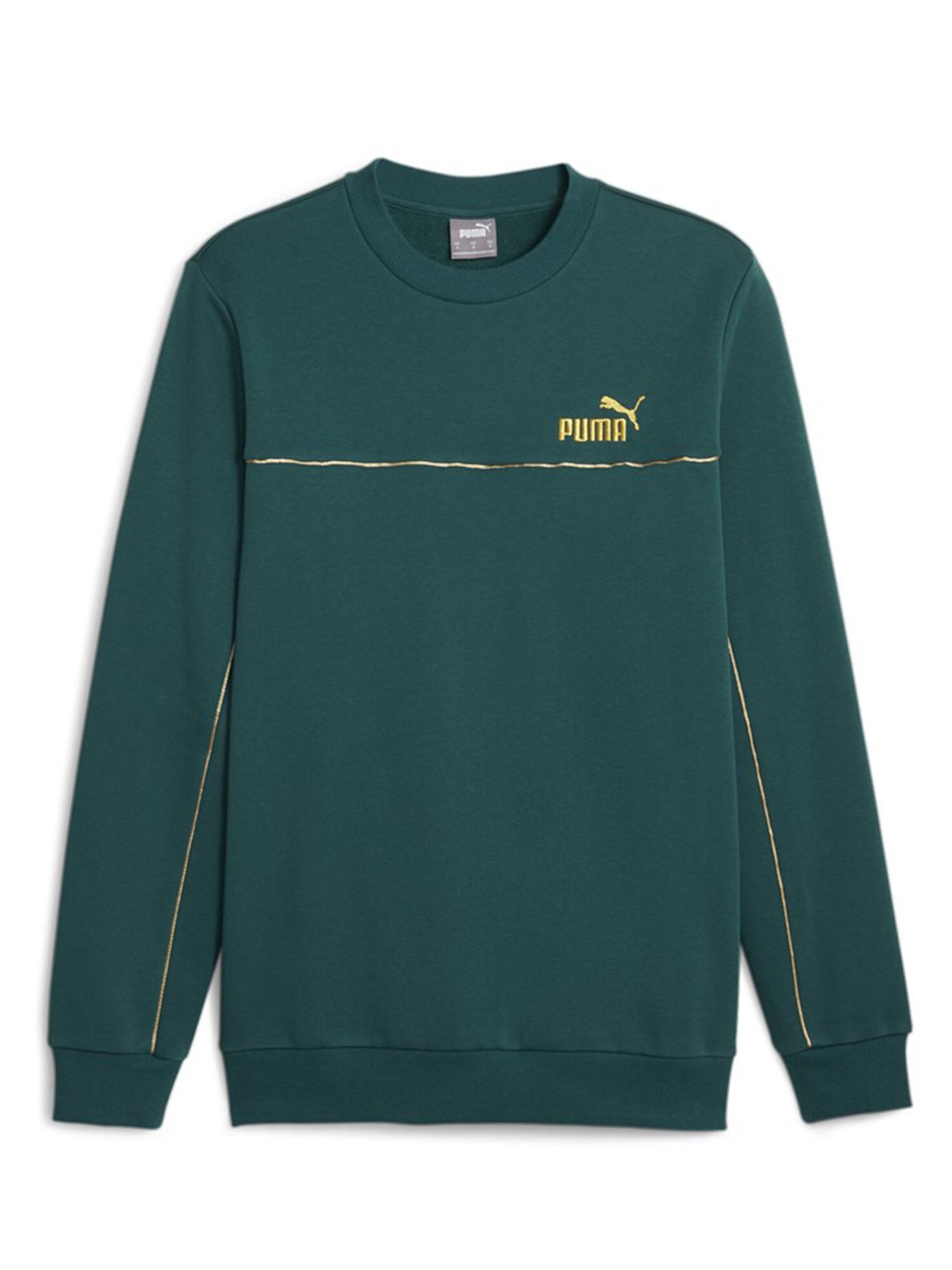 PUMA FELPA GIROCOLLO ESS + MINIMAL GOLD CREW VERDE