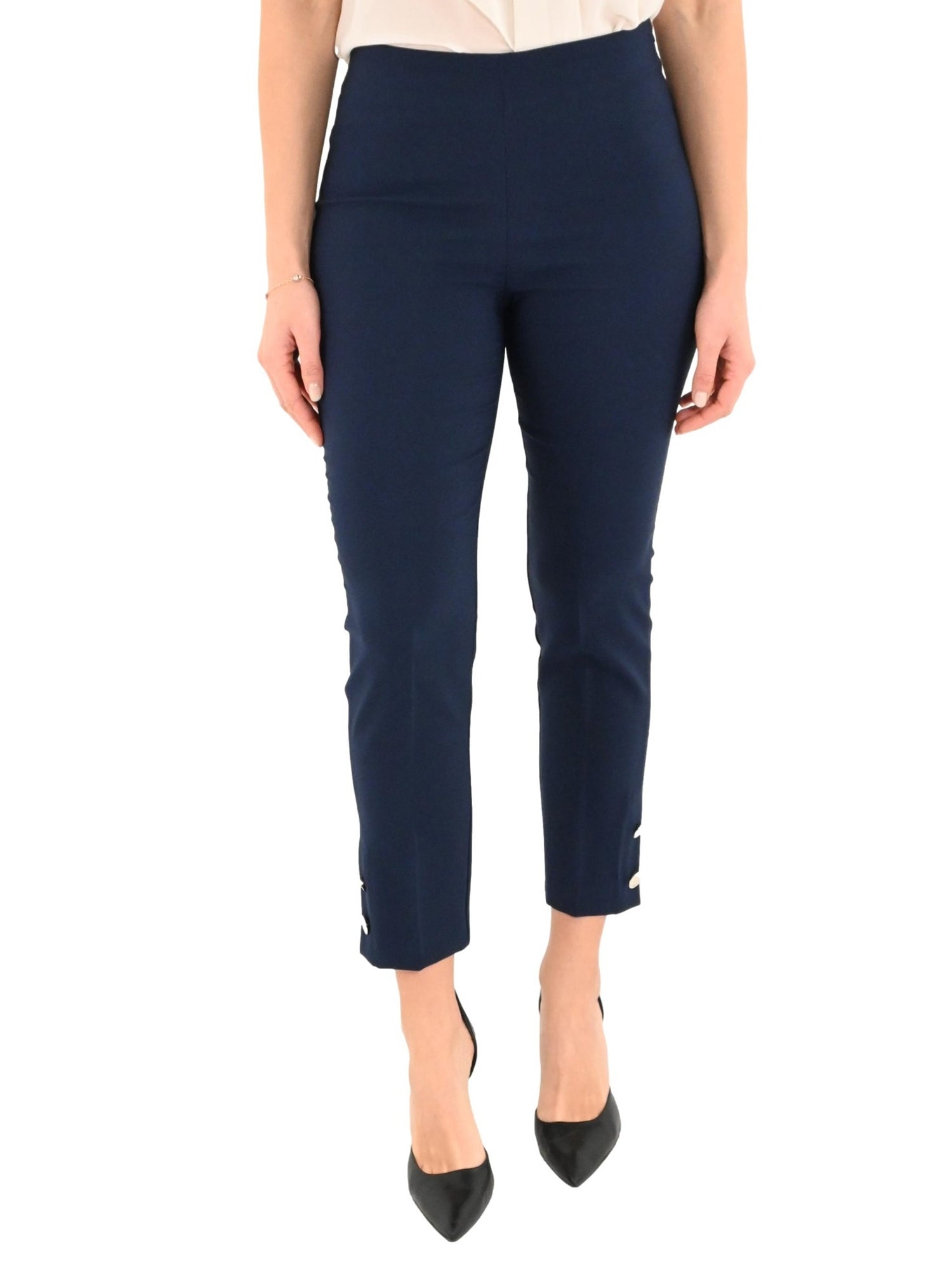 RINASCIMENTO PANTALONI SKINNY IN TESSUTO TECNICO BLU