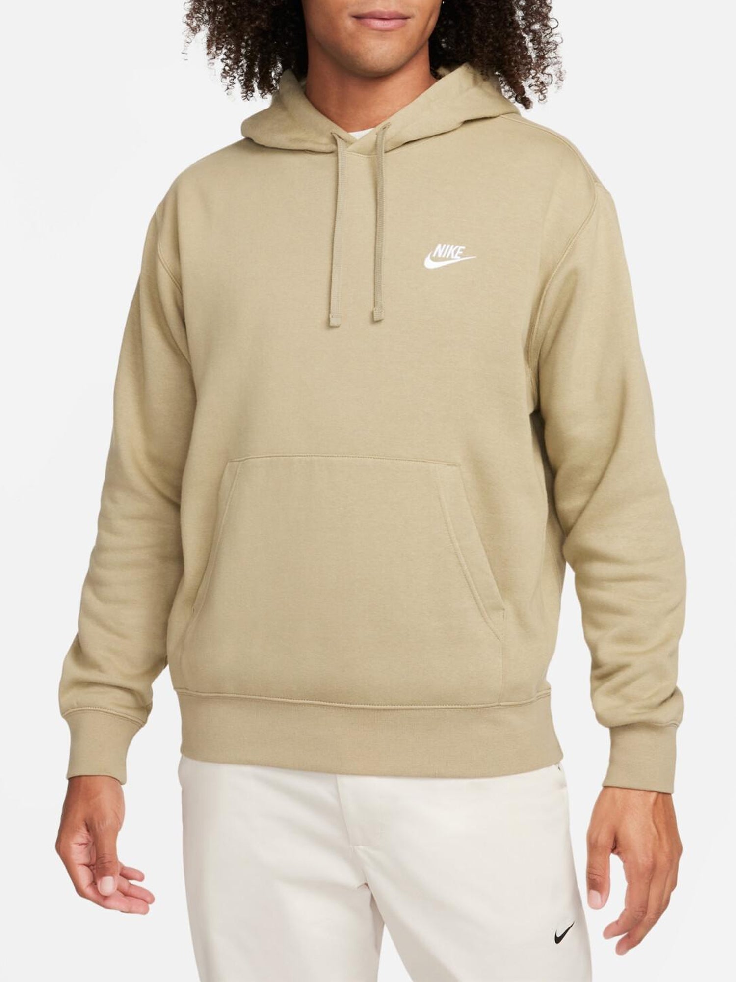 NIKE FELPA CON CAPPUCCIO BEIGE