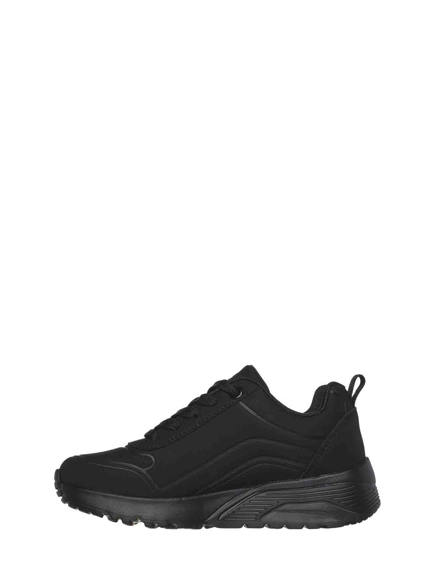 SKECHERS UNO LITE-EASY ZIP SNEAKERS NERO