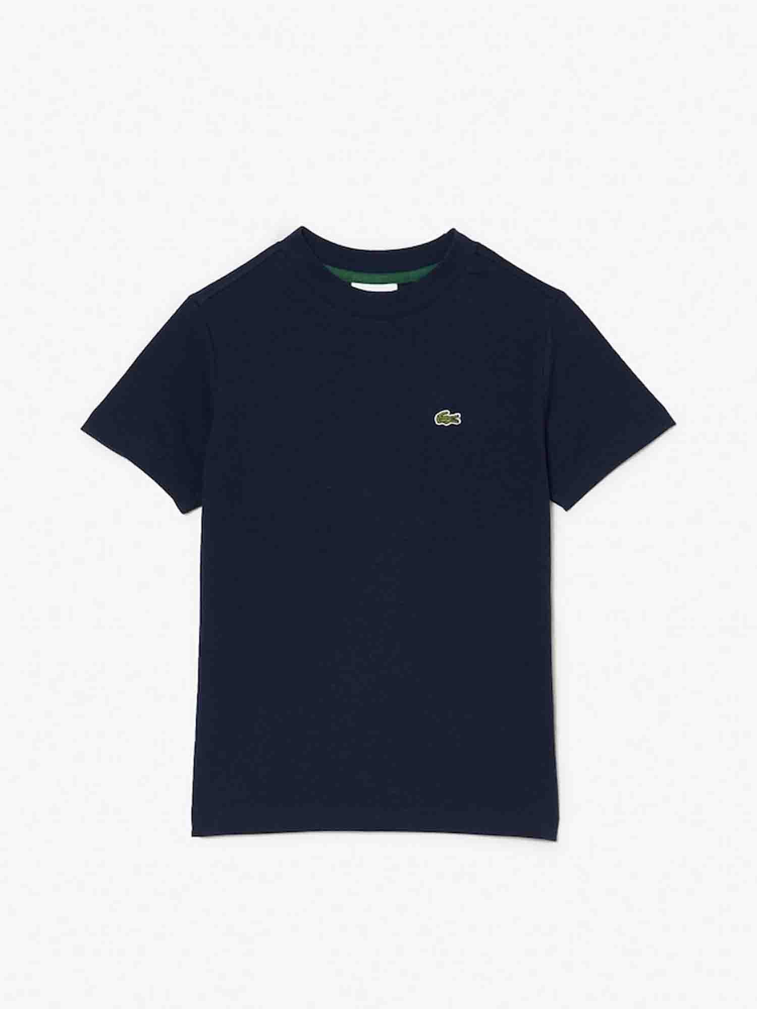 LACOSTE T-SHIRT DA RAGAZZO BLU NAVY