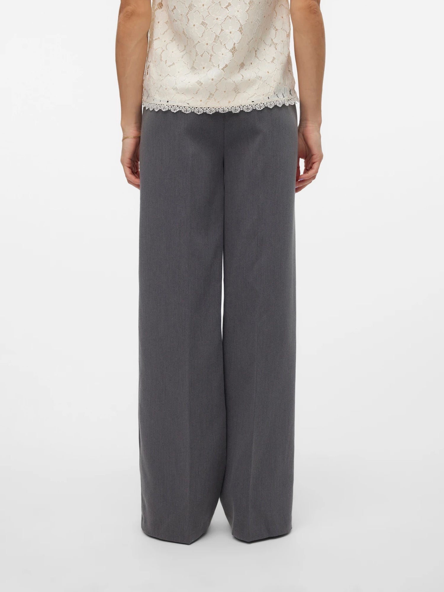 VERO MODA PANTALONI BEATE GRIGIO