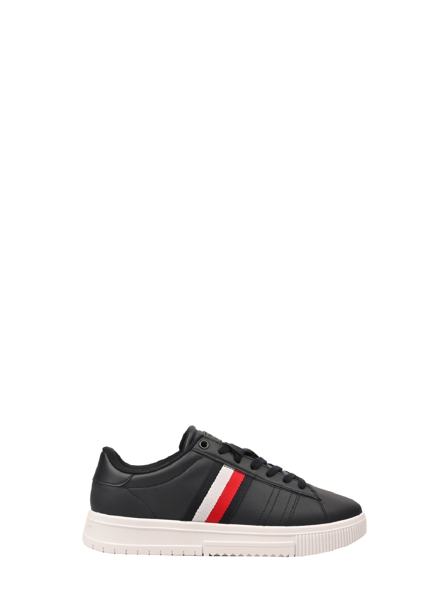 TOMMY HILFIGER SHOES SNEAKERS BASSE SUPERCUP LEATHER BLU