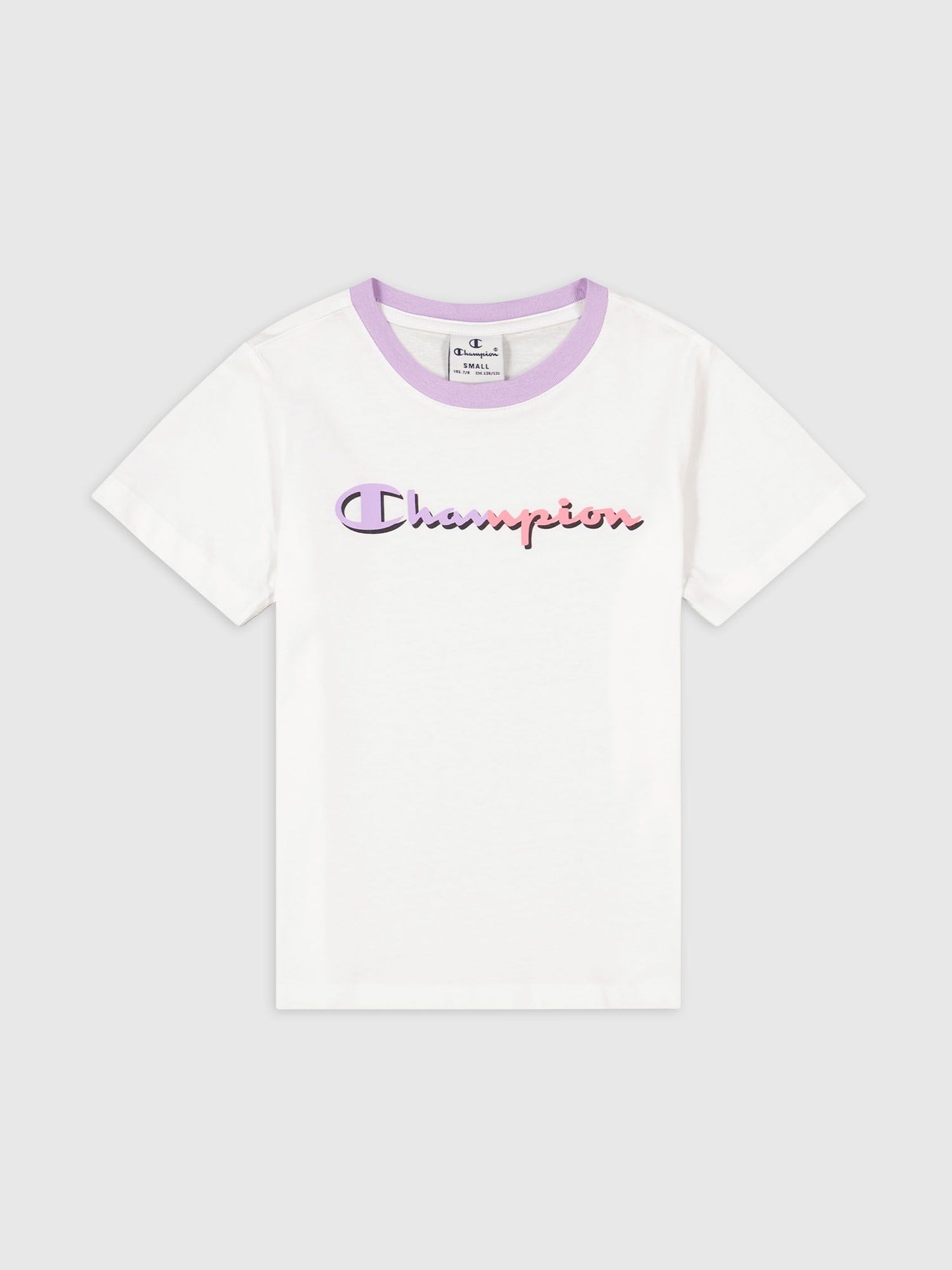 CHAMPION T-SHIRT MANICHE CORTE BIANCO