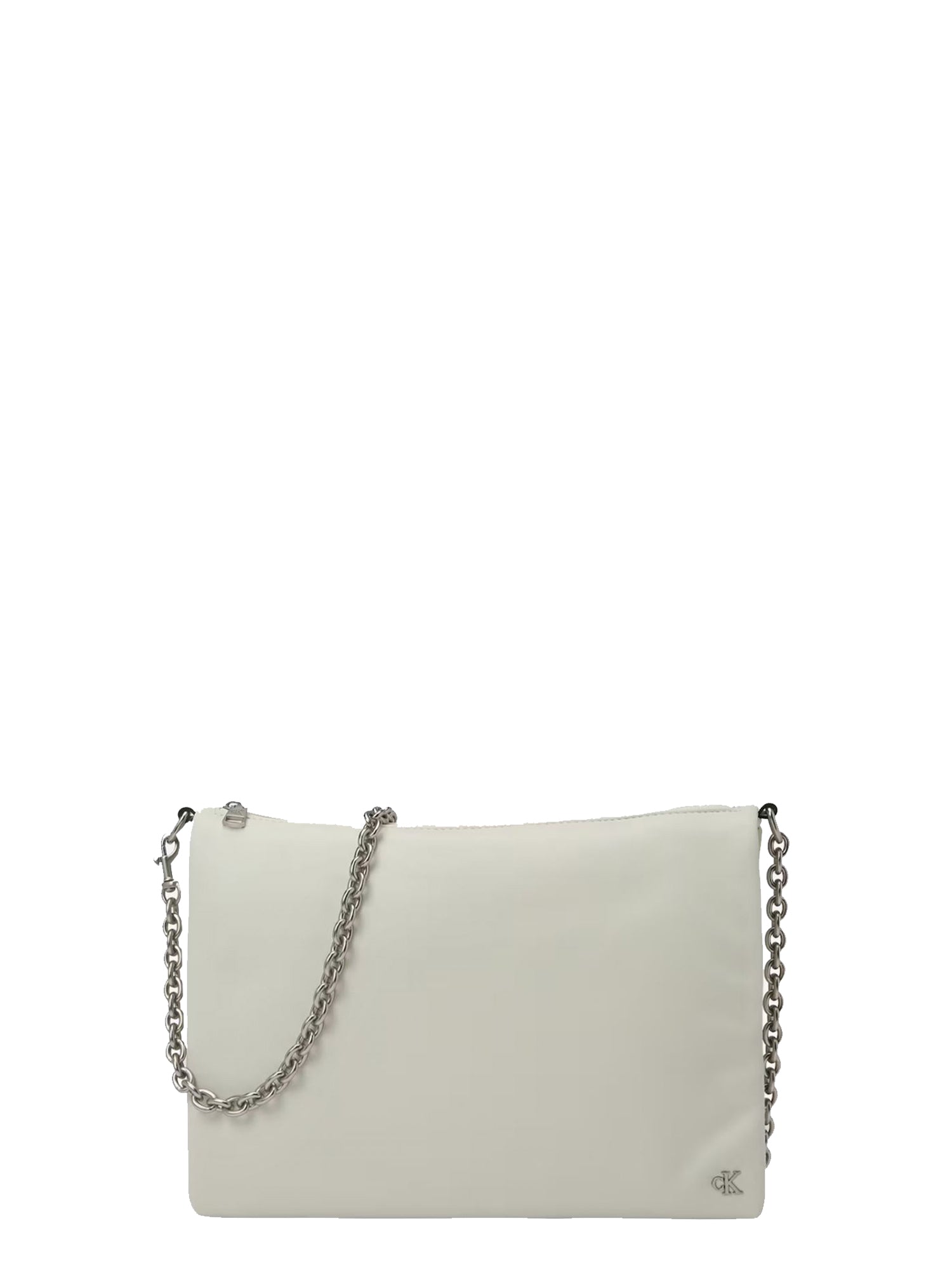 CALVIN KLEIN ACCESSORIES BORSA MONO CHAIN SHOULDER BAG33 BIANCO