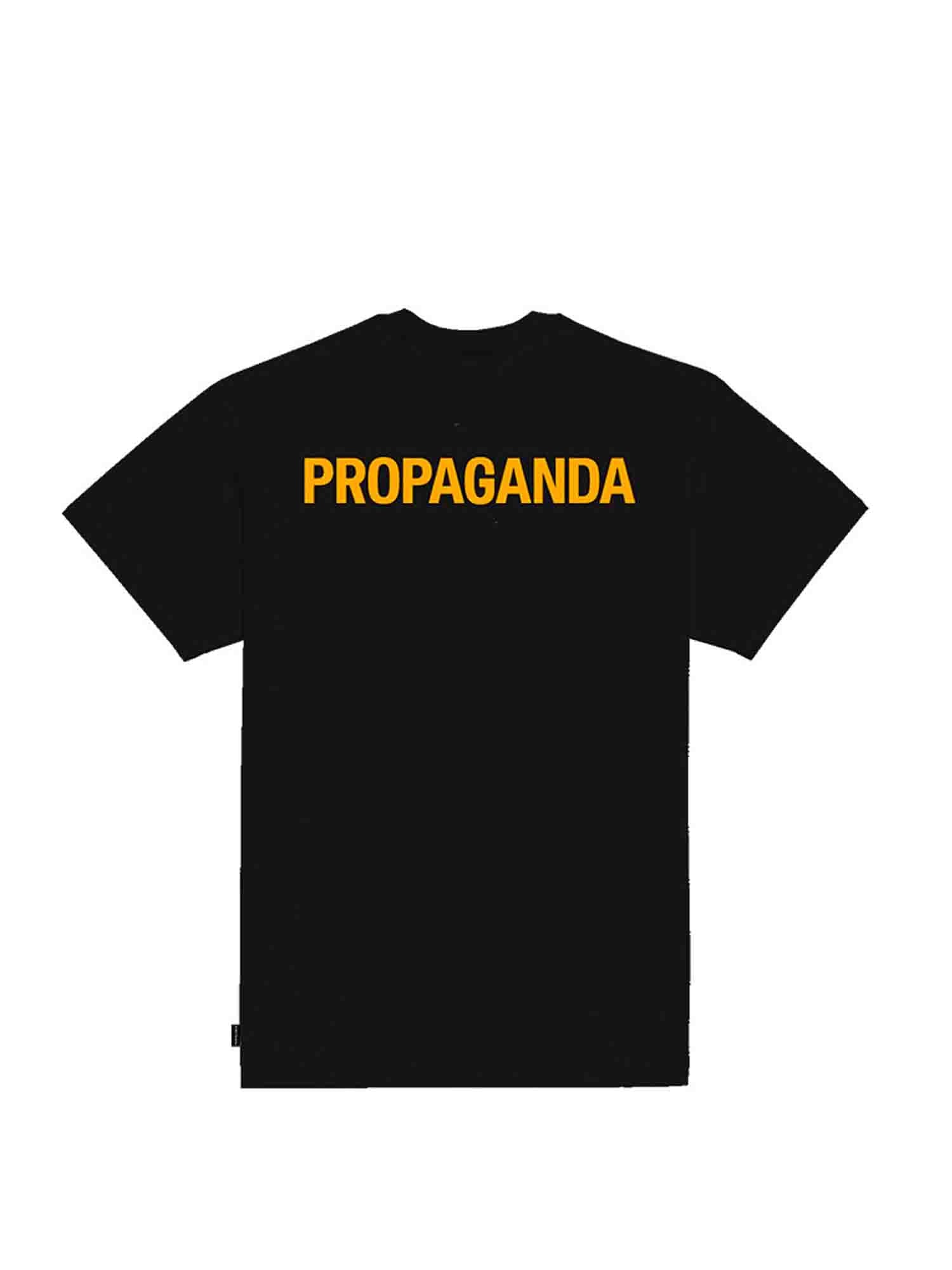 PROPAGANDA T-SHIRT LOGO STEEL NERO